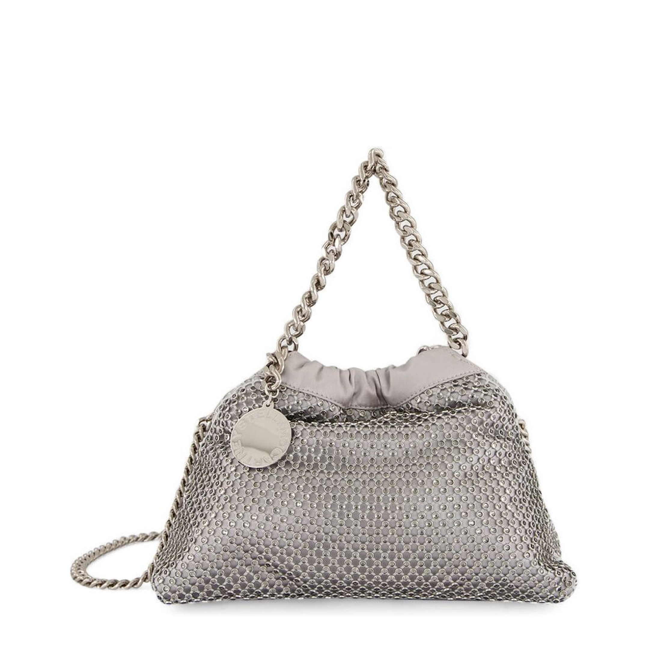 Black Falabella Mini Drawstring Bag with Drawstring Closure