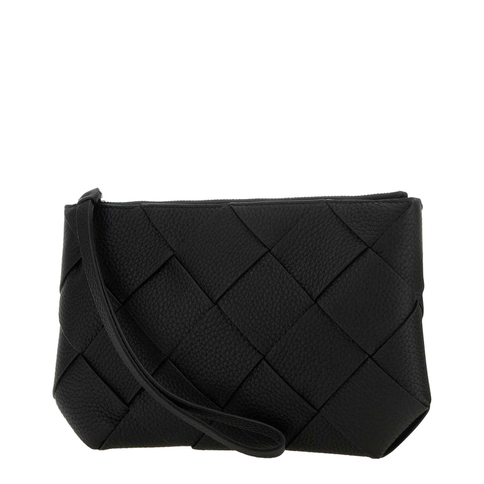 Diago Medium Leather Clutch Bags - Black