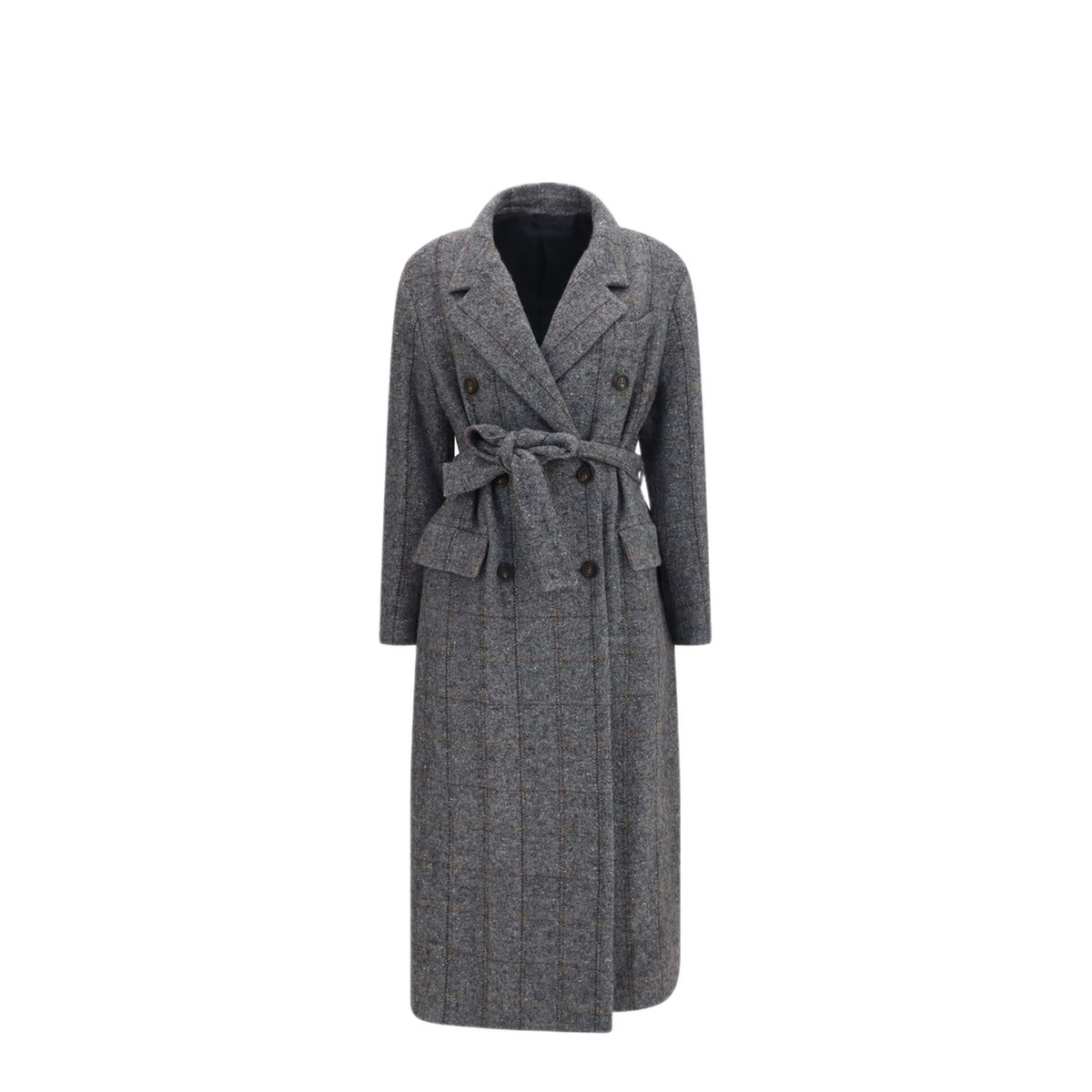 MAYFEYR - Brunello Cucinelli - Long Alpaca Blend Coat With Belt - MG5729937C001