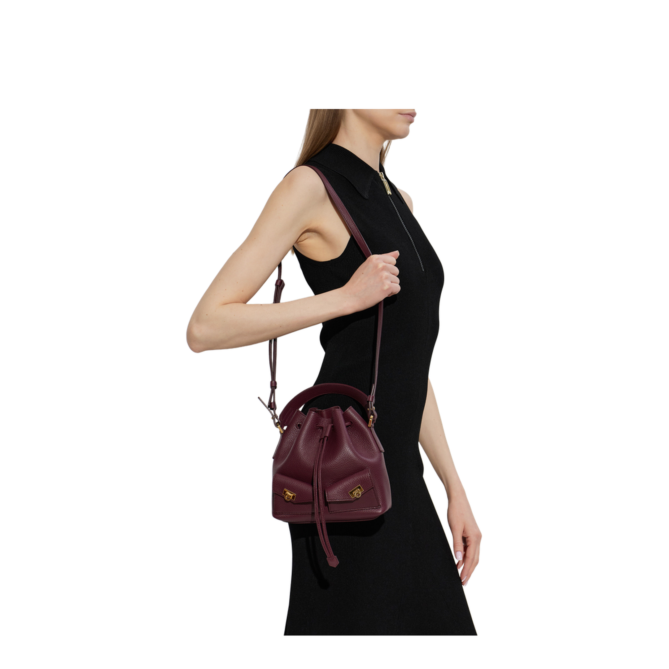 MAYFEYR - Ferragamo - Drawstring Handbag - 220915DRAWSTRING789913PLUM