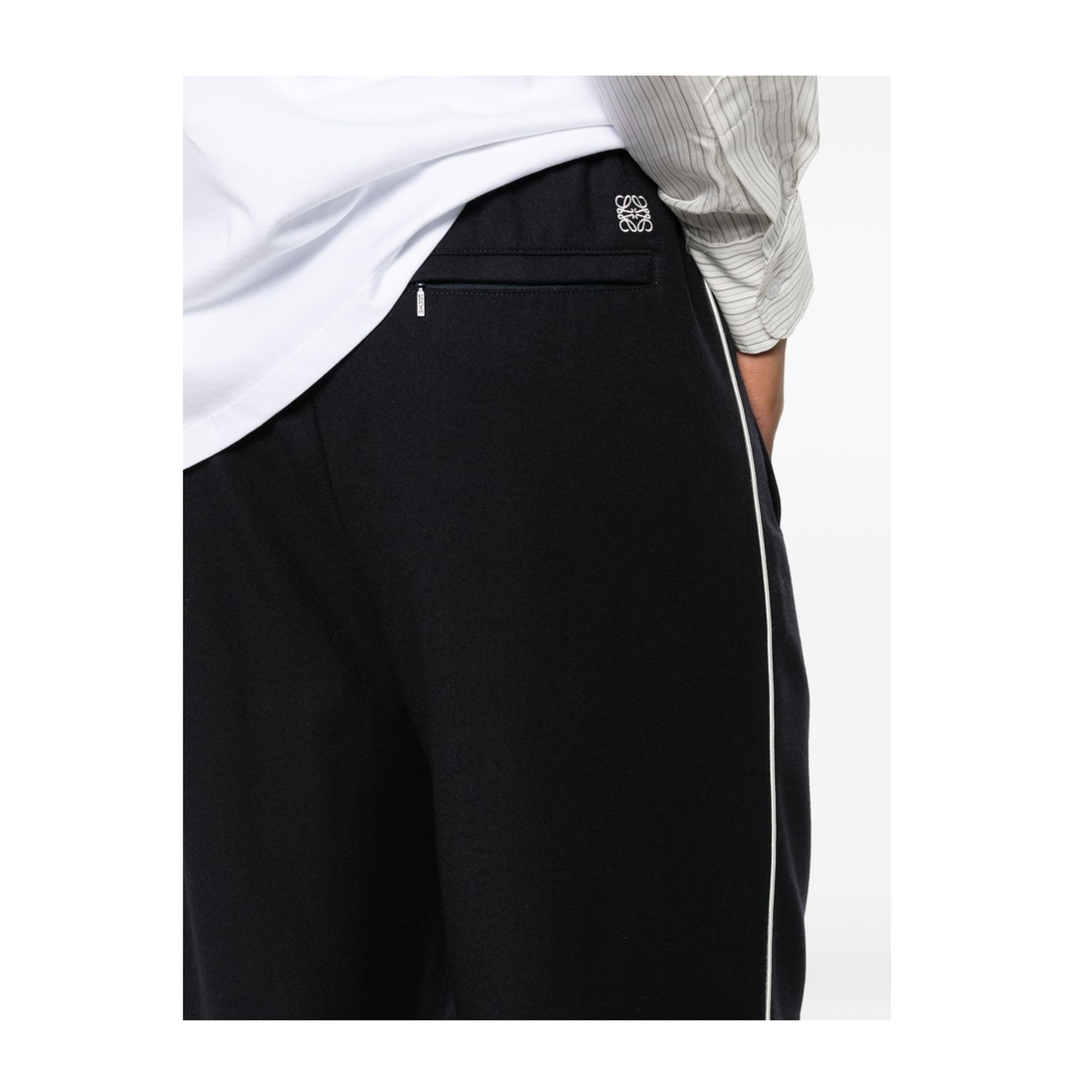 Wool Drawstring Trousers