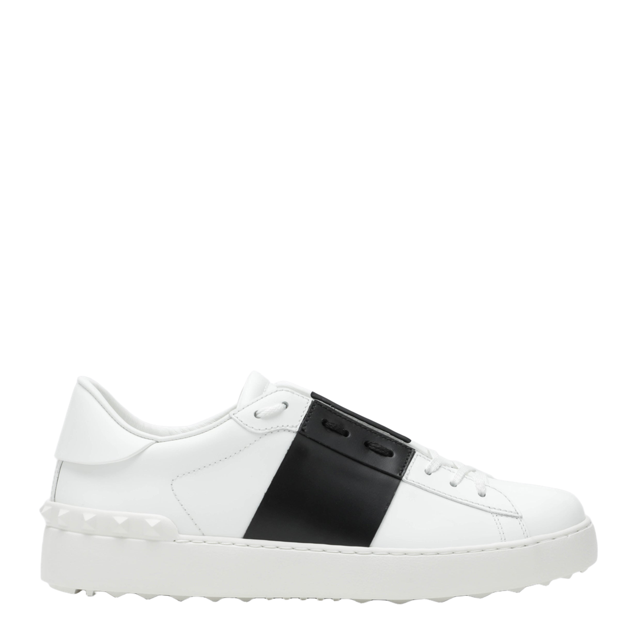 MAYFEYR - Valentino - Open Sneakers In White/Black - 9Y2S0830BLUA01