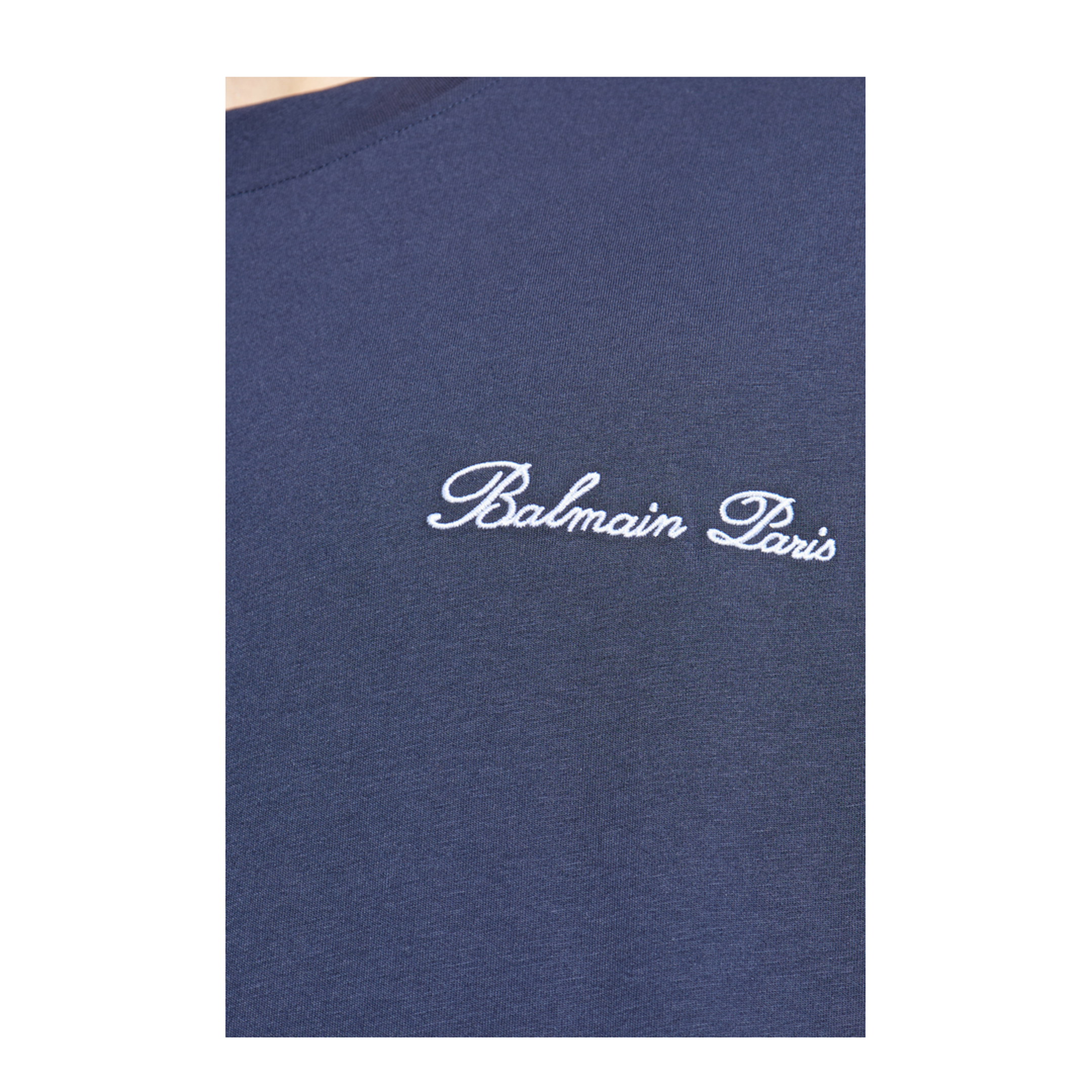 Marine Blue Embroidered Signature T-shirt