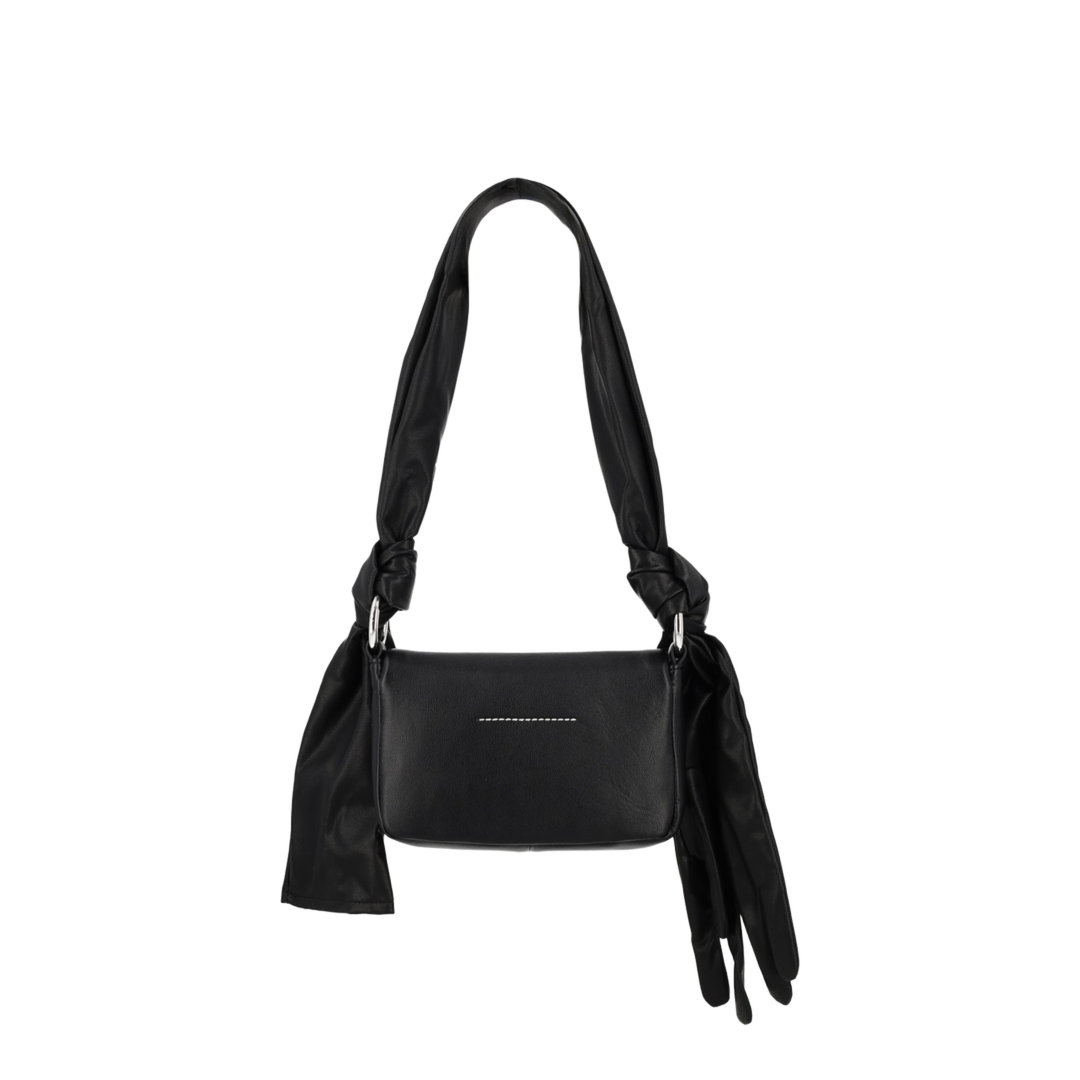 Glove Small Coated Polyester Shoulder Bag - Black