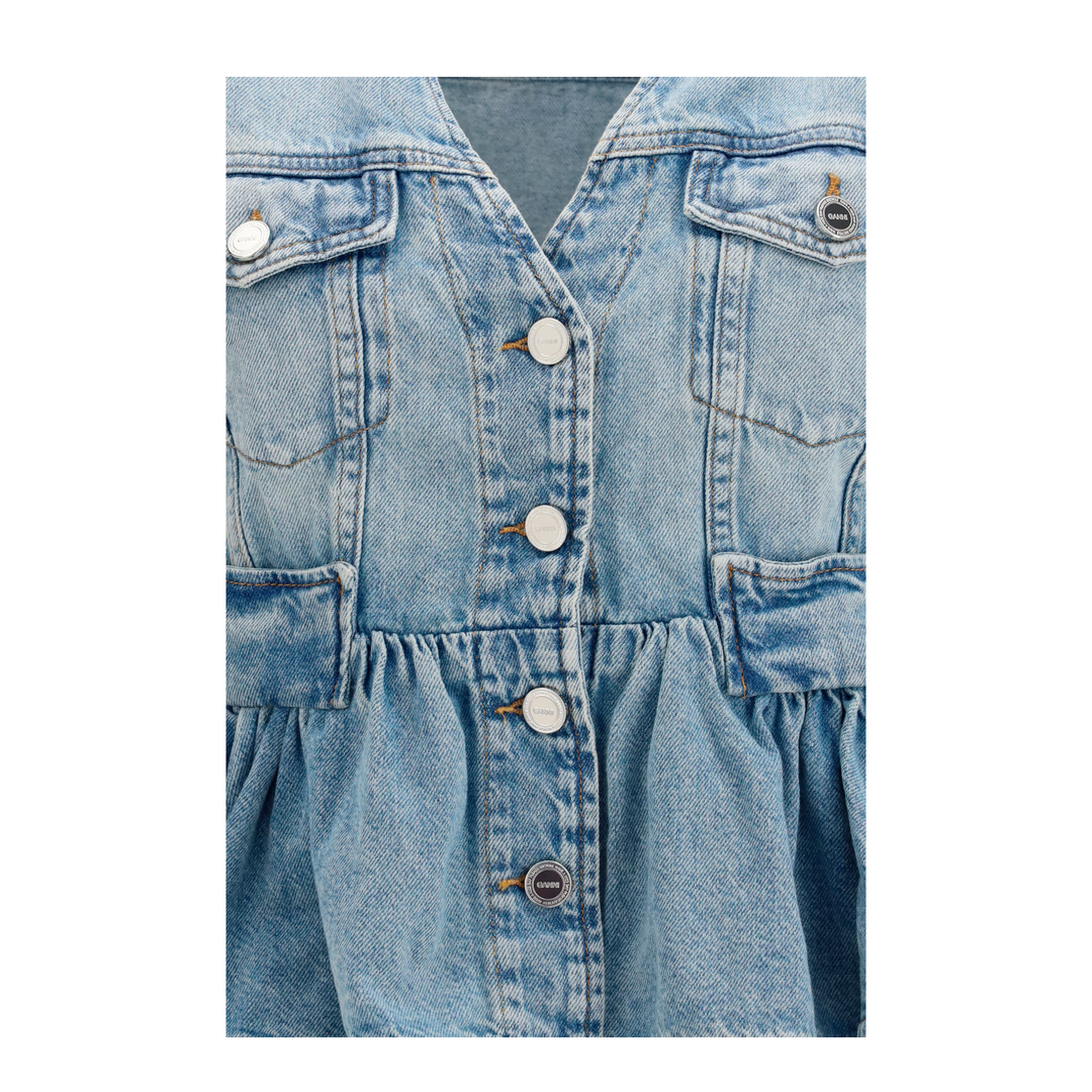 MAYFEYR - Ganni - Lightweight Denim Vest - A1040321