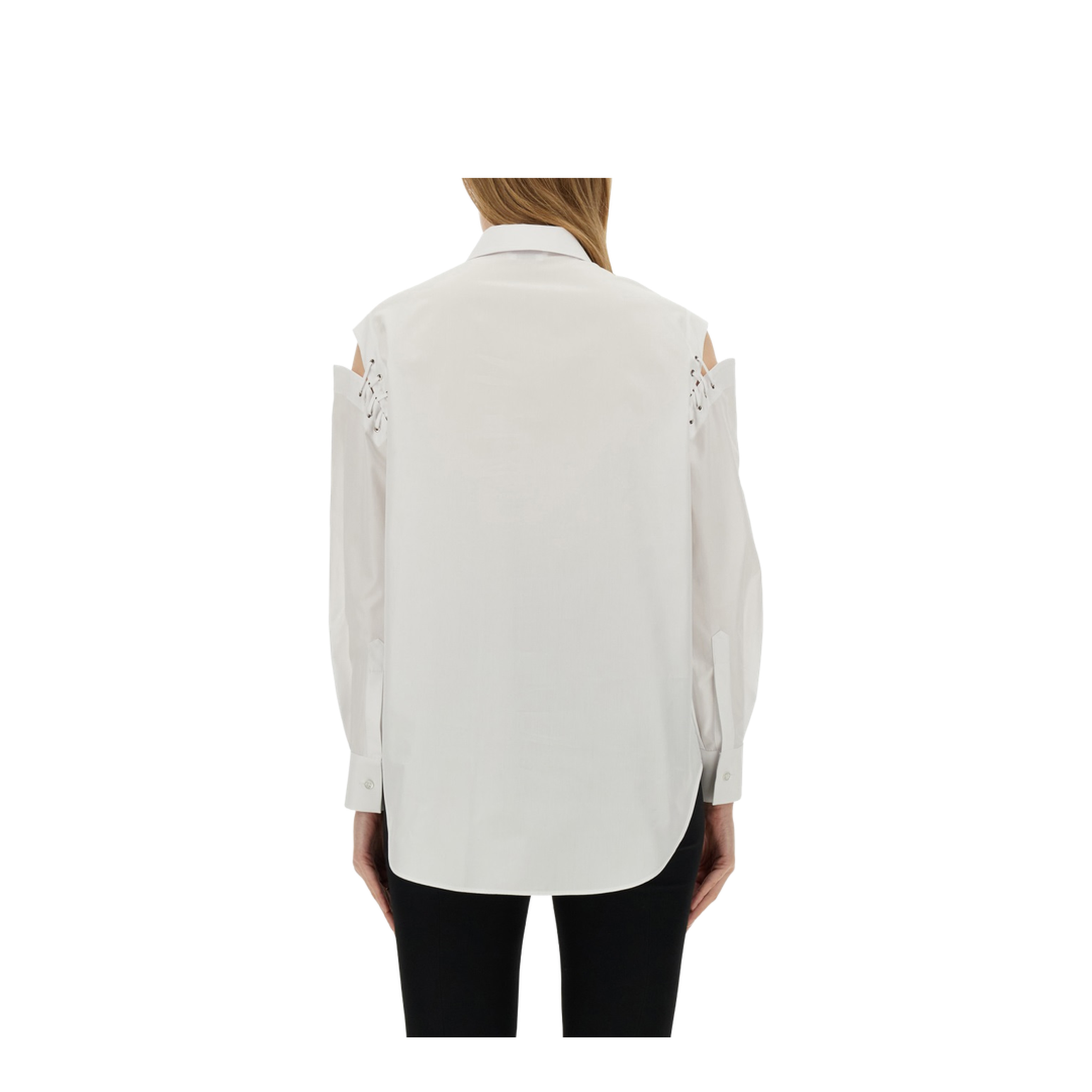 Shirt with cutouts