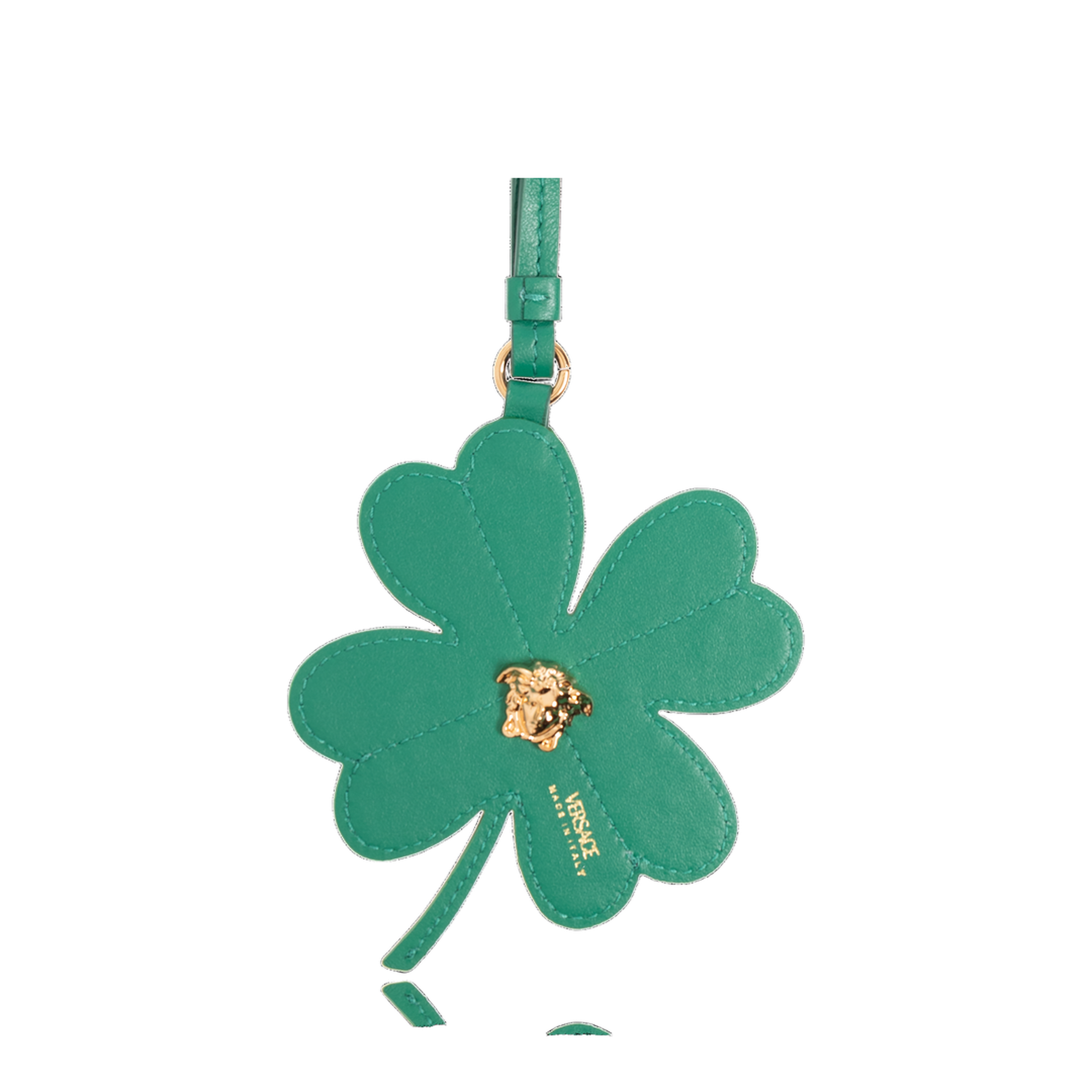 Leather Pendant with Clover Motif