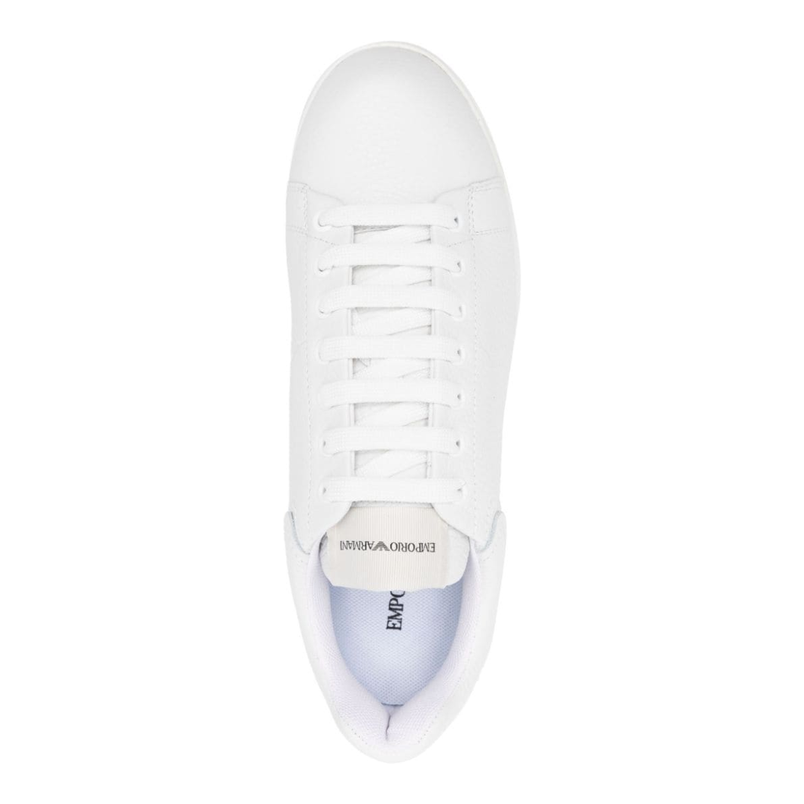 Logo Leather Sneakers - White