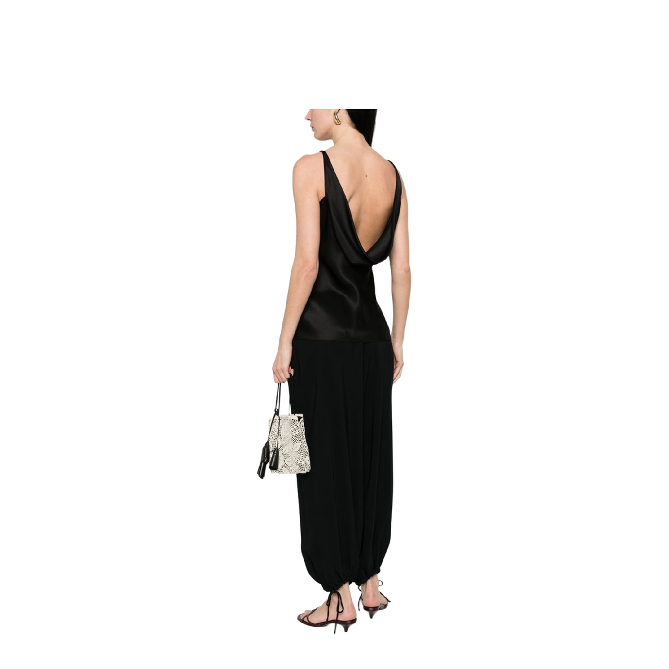 Women's Silk Top Black