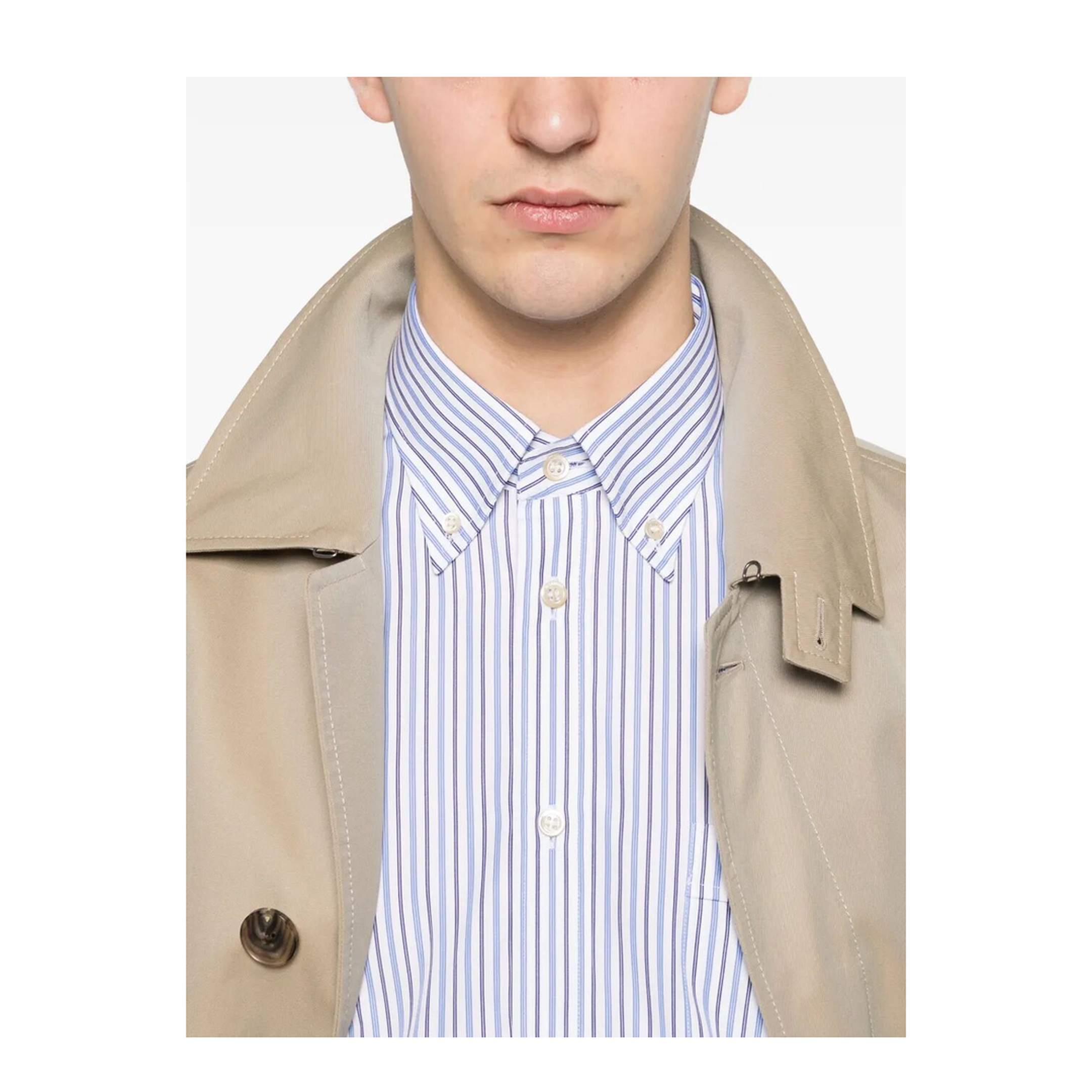 MAYFEYR - Valentino - Striped Cotton Shirt - VABS80B95