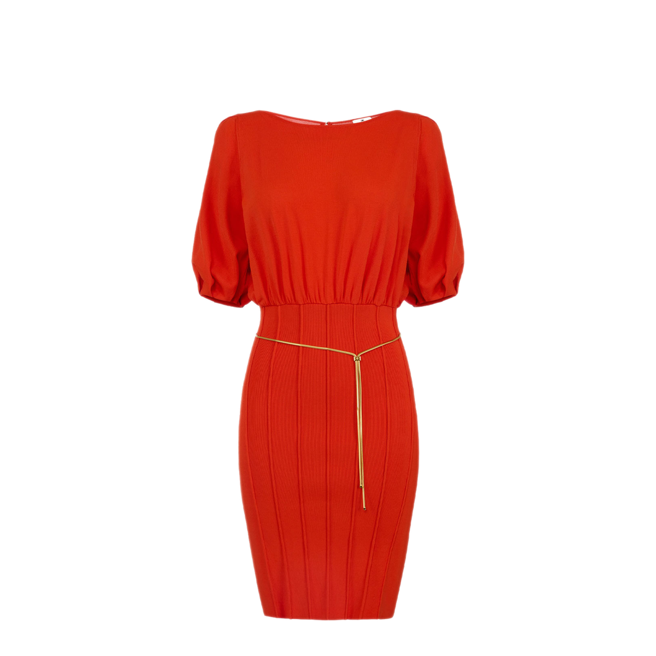 MAYFEYR - Elisabetta Franchi - Knit Mini Dress With Snake Belt - AM94T62E2H85