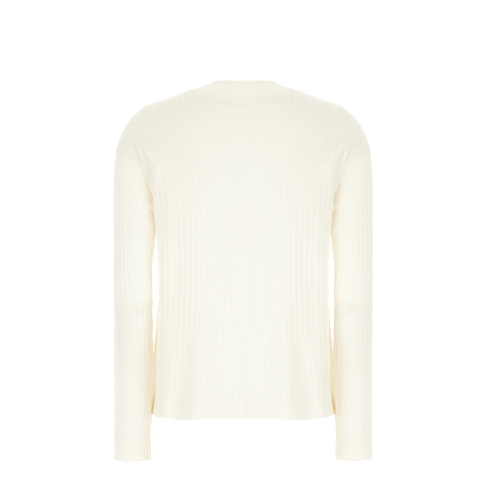 Ribbed Crew Neck Top with Long Sleeves