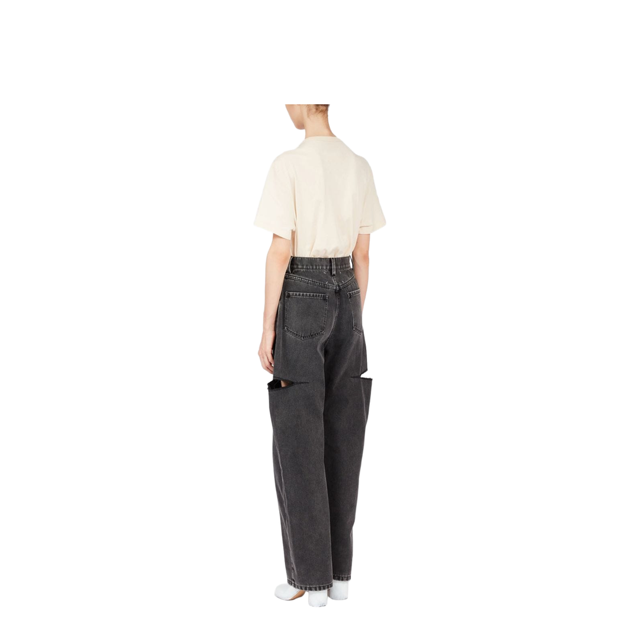 Jeans Con Dettaglio Cut Out