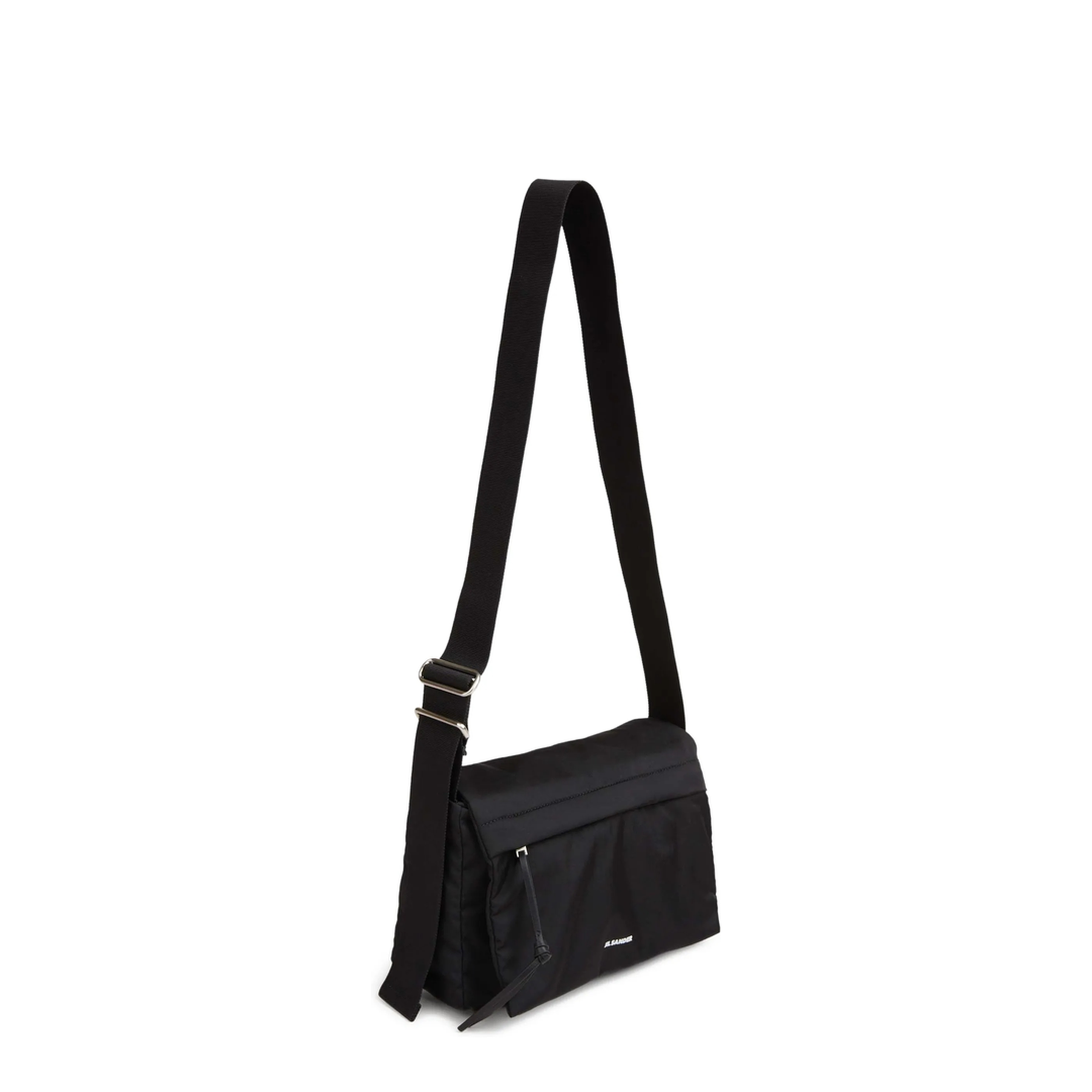 Logo Leather Shoulder Bag - Black