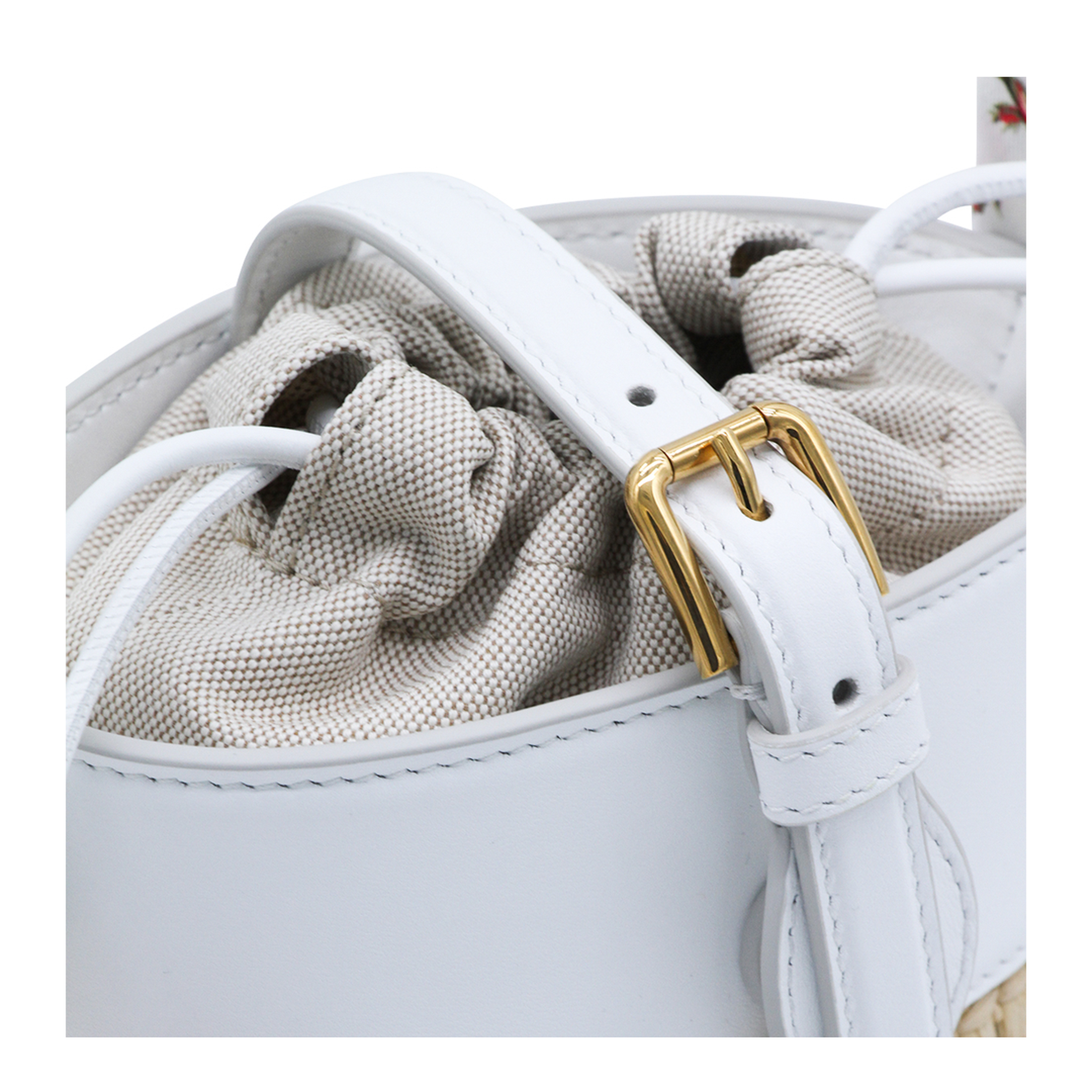 Capri Raffia Bucket Bag - Multicolor