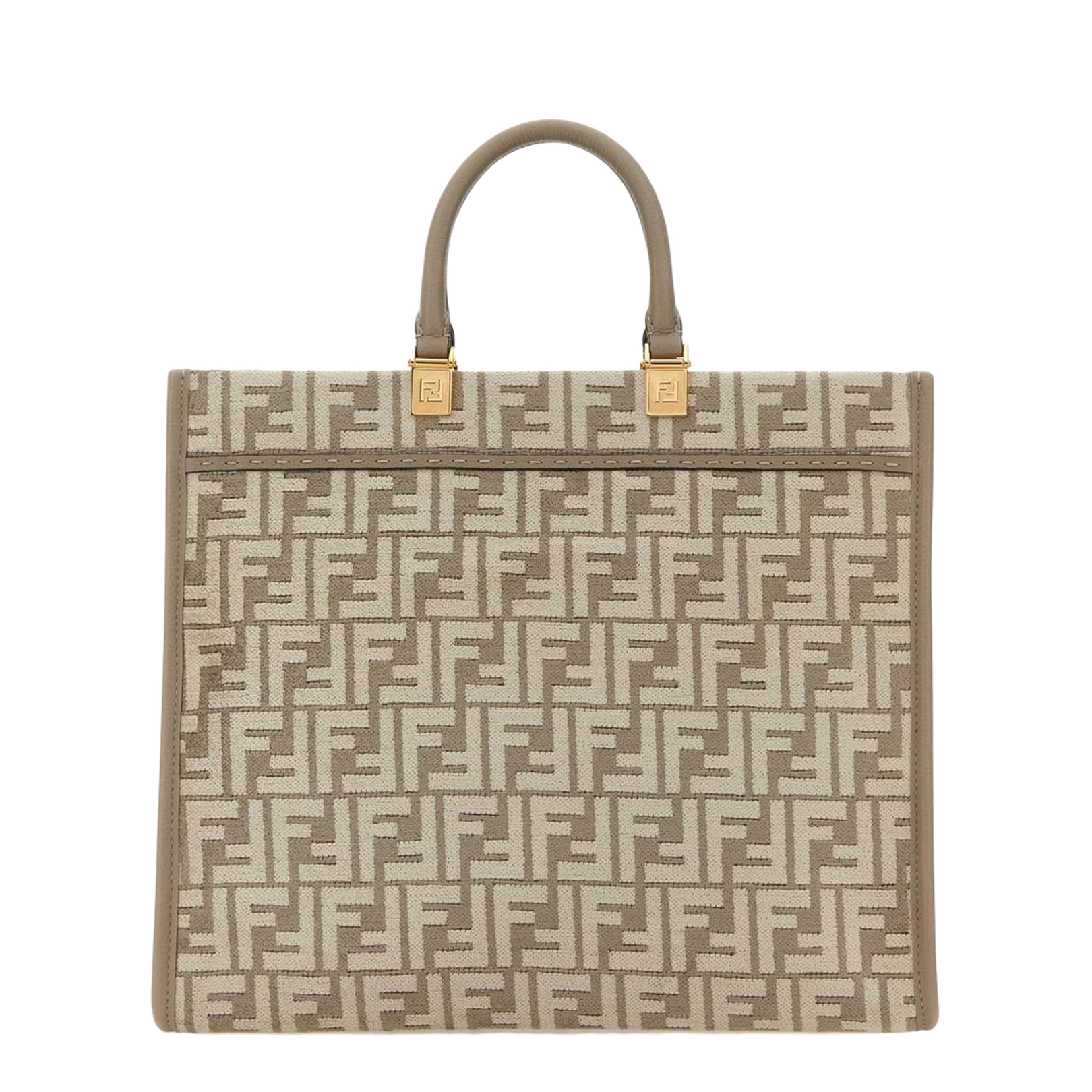 Sunshine Medium Canvas Shopper Bags - Beige