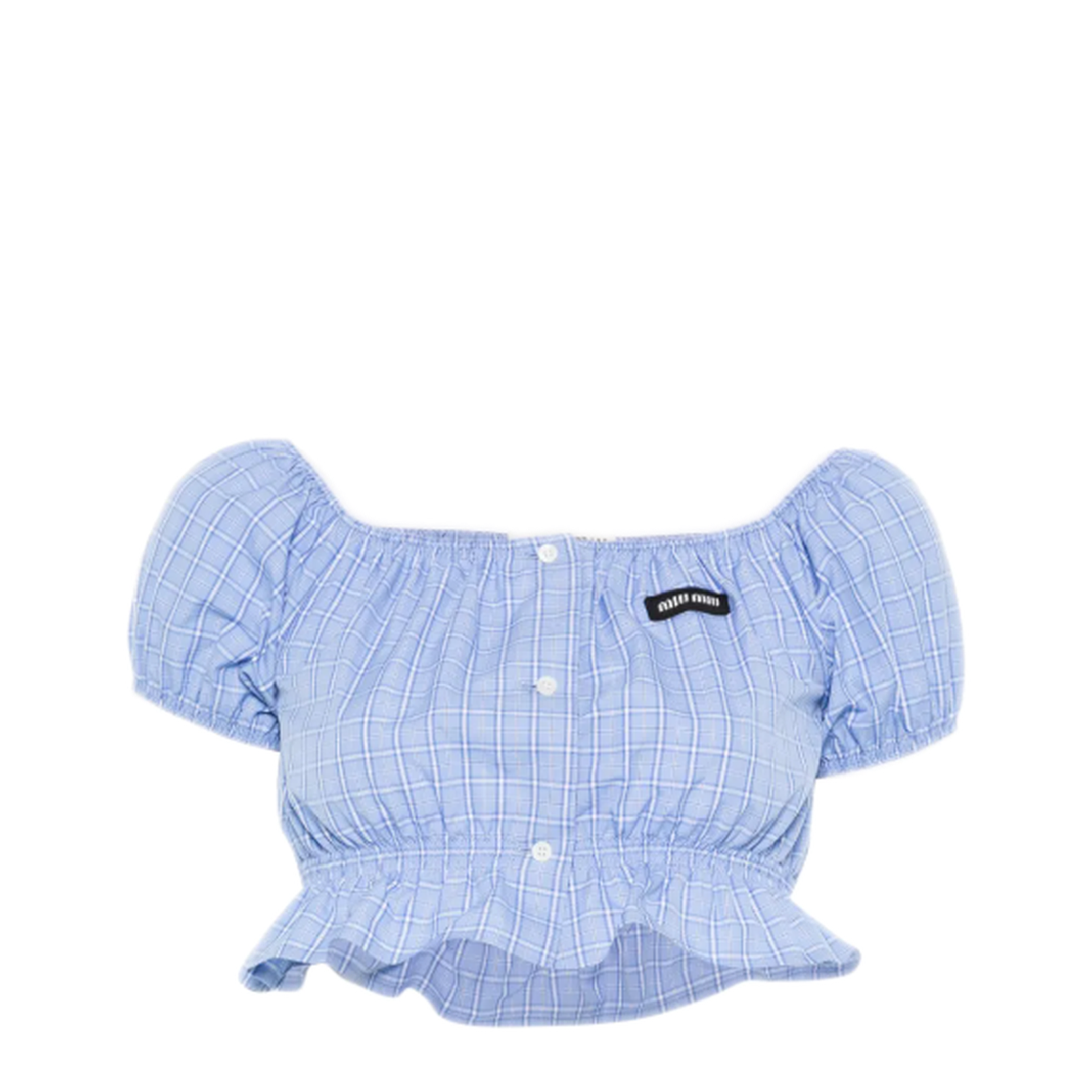 MAYFEYR - Miu Miu - Top Popeline Check - MT2188SOOO183AF0076