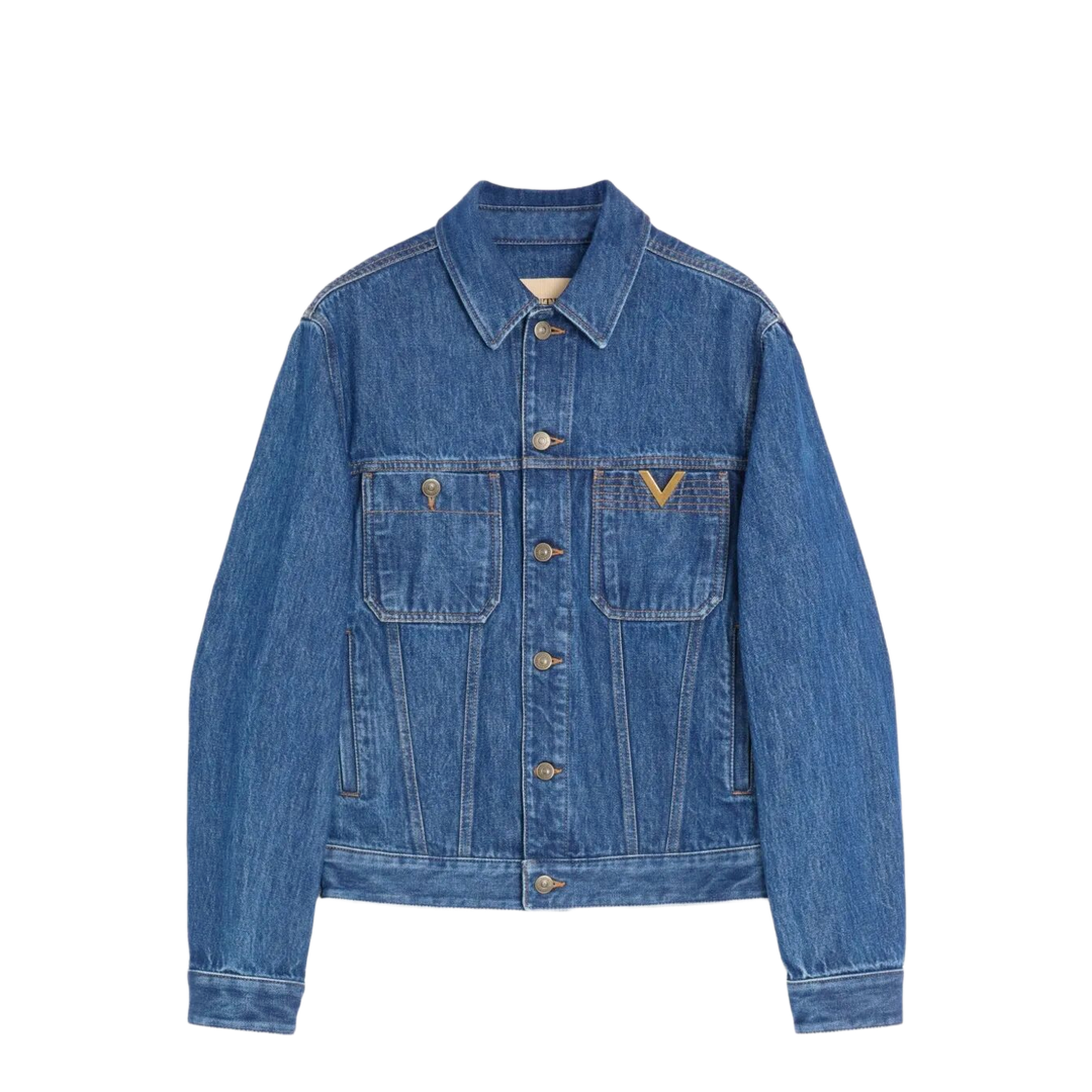 Denim Jacket with Vgold