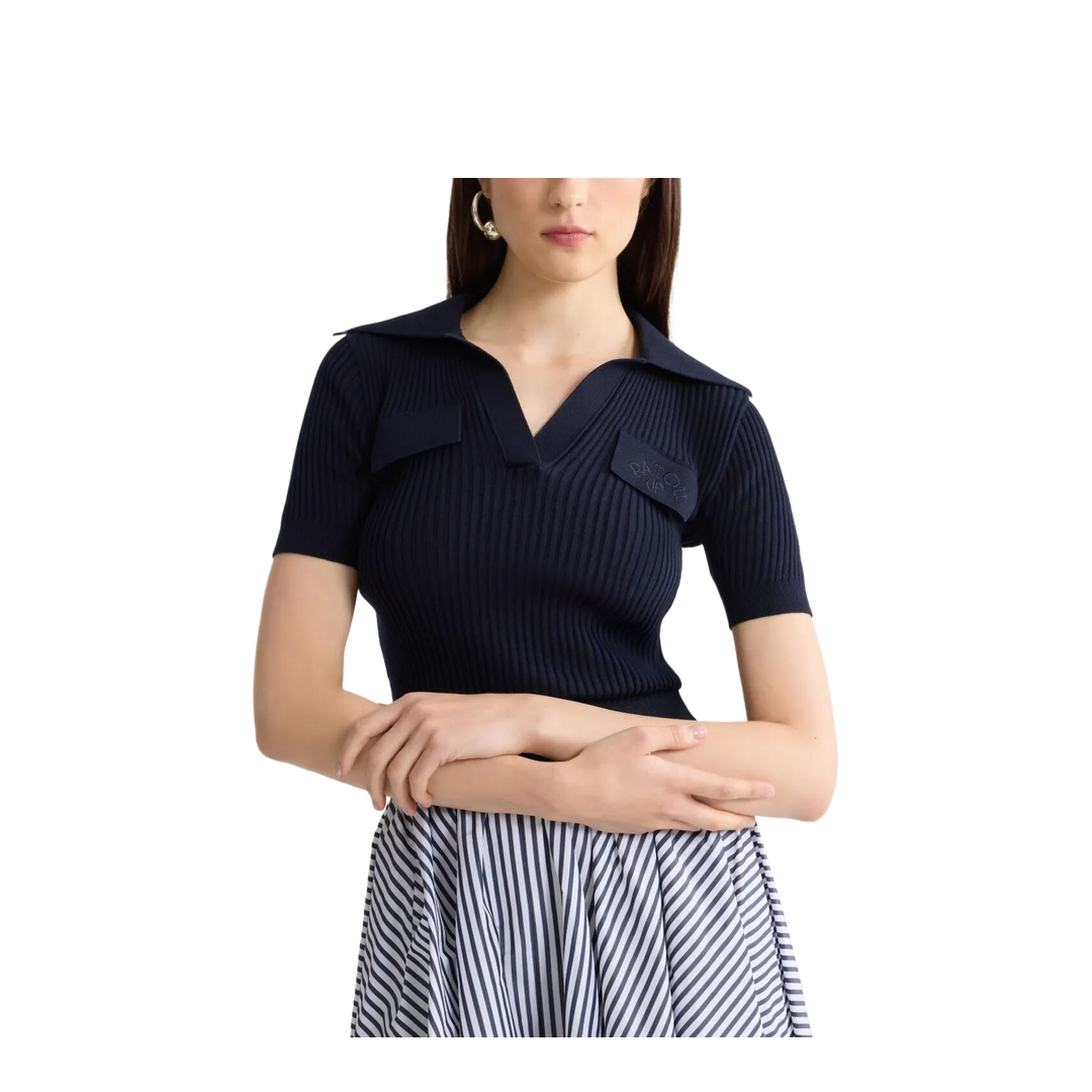 MAYFEYR - Patou - Embroidered Knitted Cotton Polo Shirt - KN3418094