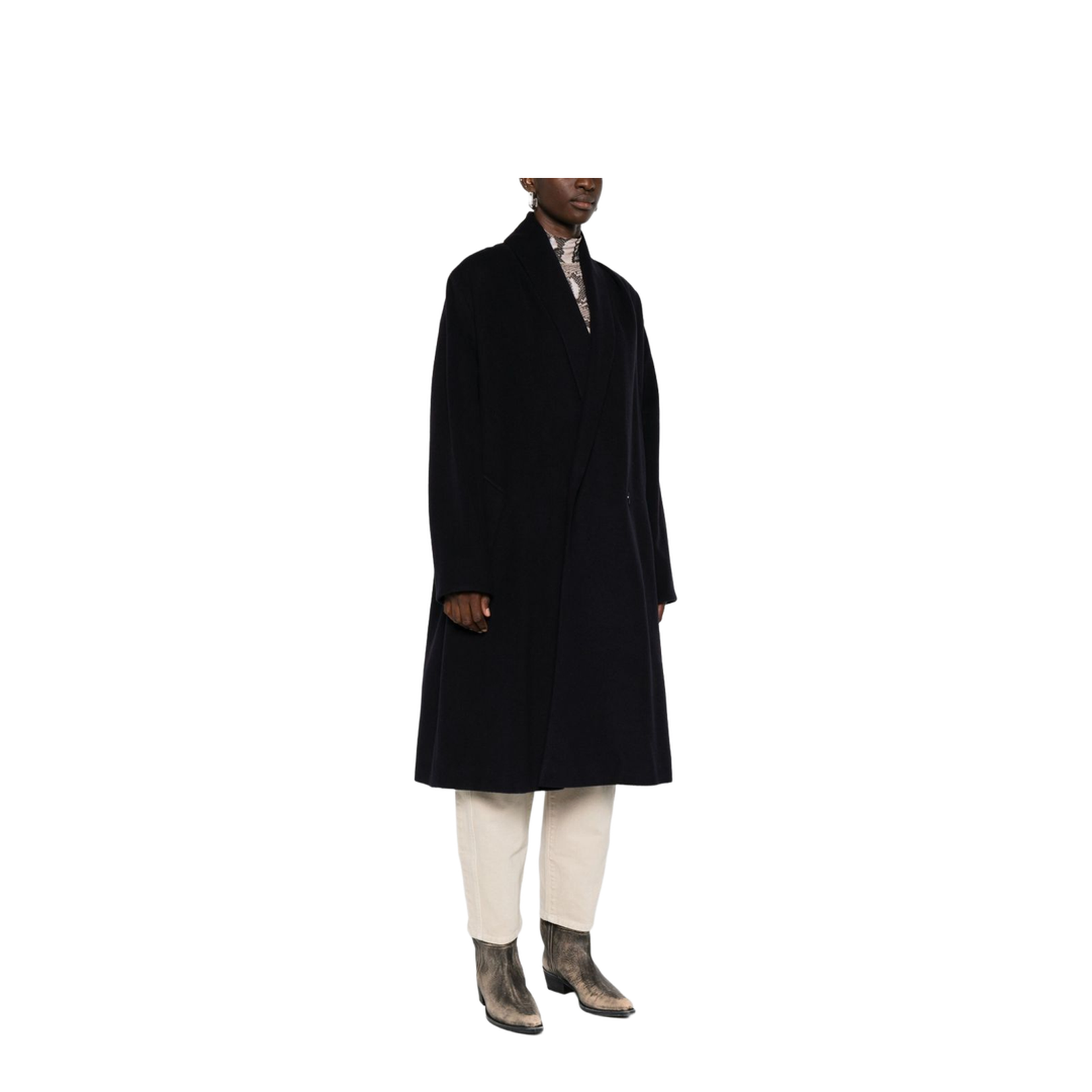 Double-Breasted Silk-Nylon Jacket