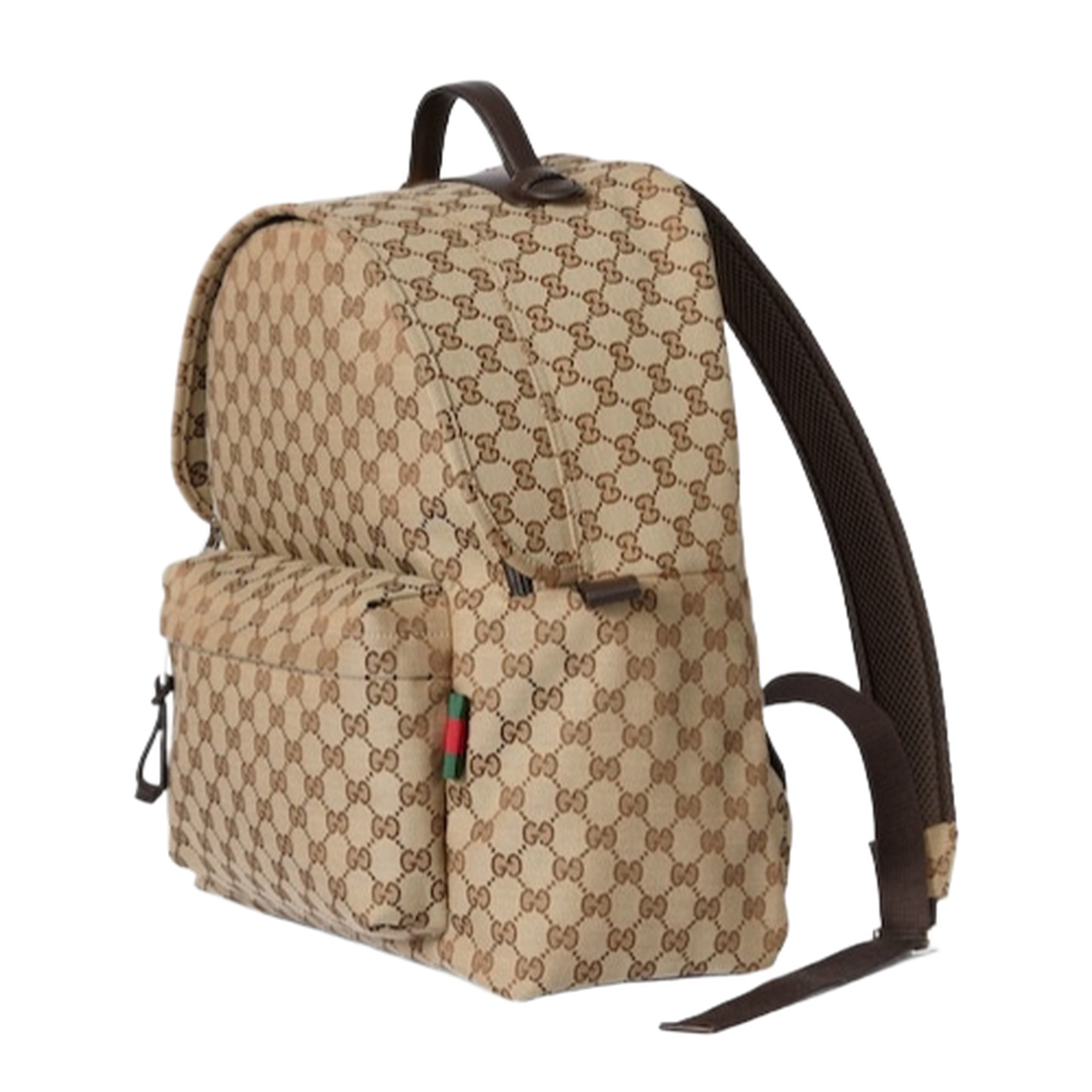 GG Canvas Medium Canvas Backpack - Beige