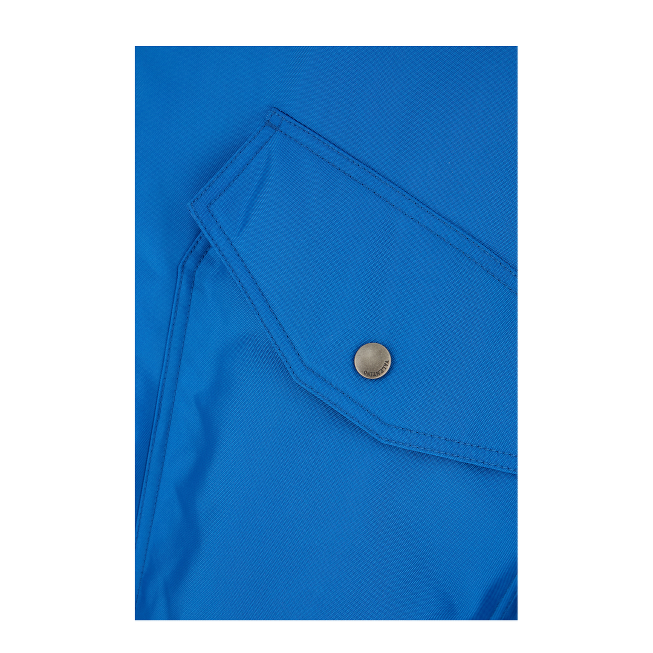 Light Blue Nylon Padded Bomber Jacket