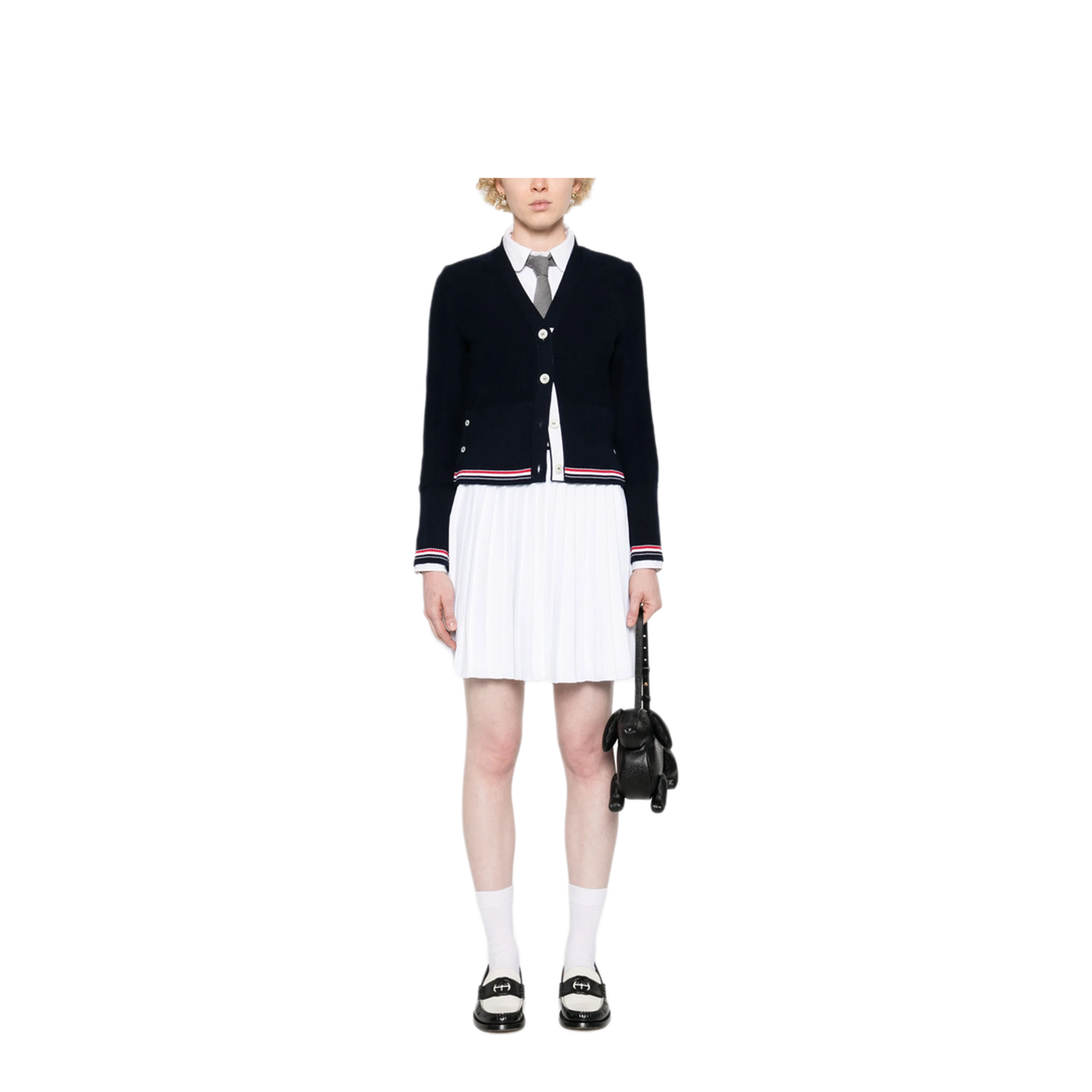 MAYFEYR - Thom Browne - Rwb-Stripe Pleated Miniskirt - FKK139AY5502100