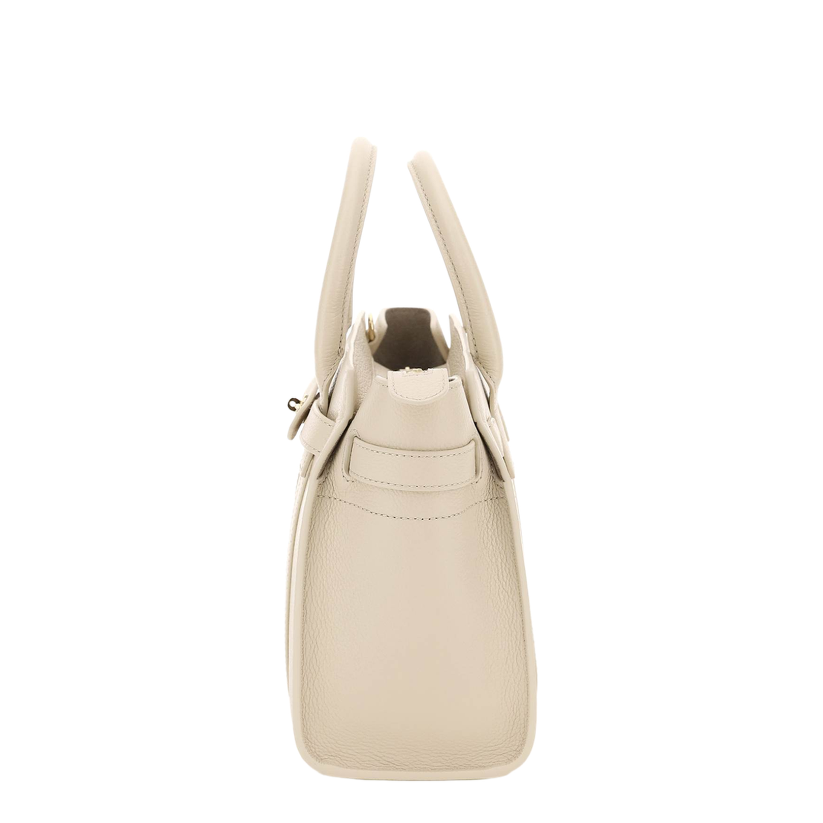 Bayswater Small Beige Handbag with Removable Shoulder Strap