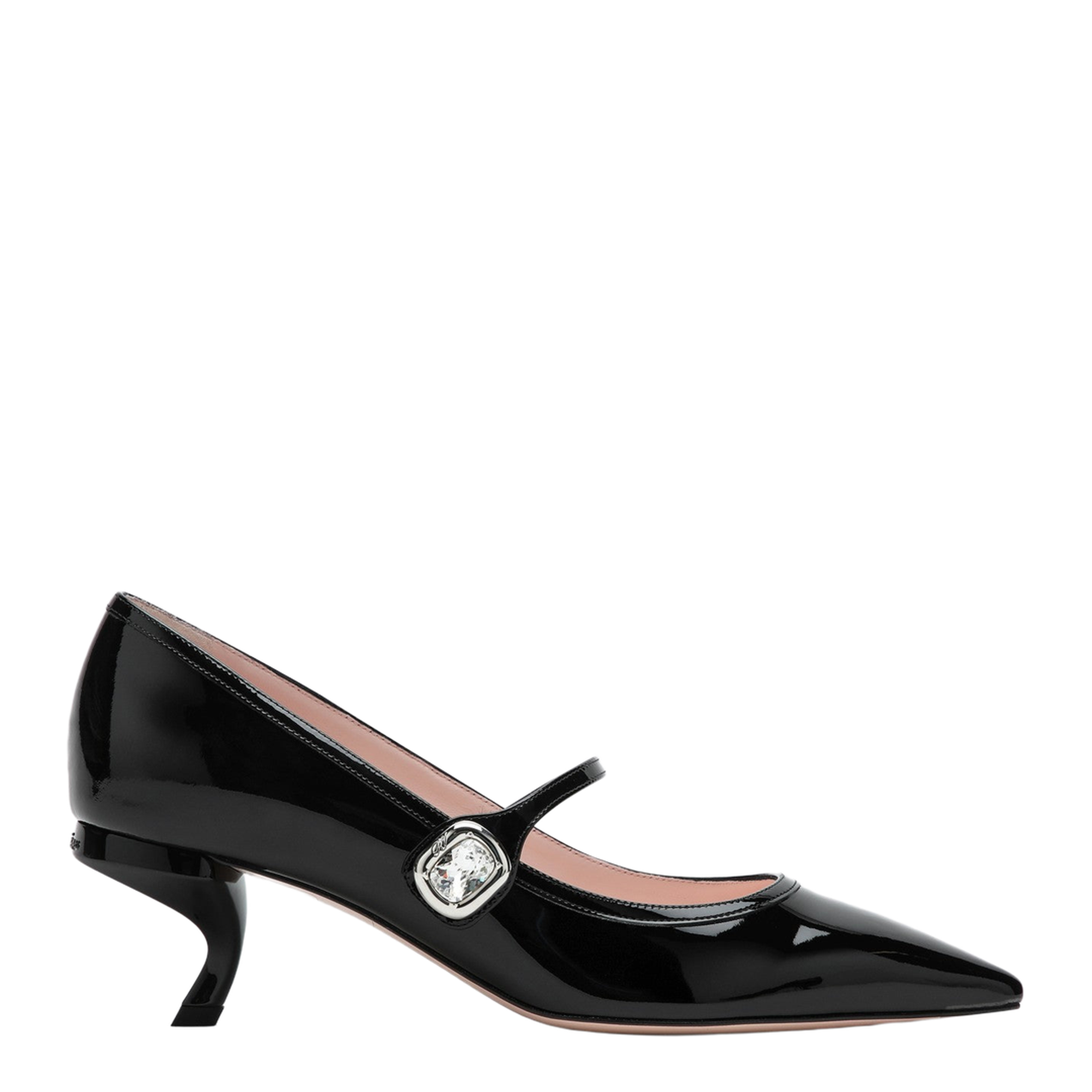 Black Patent Leather Mary Jane Decolletés