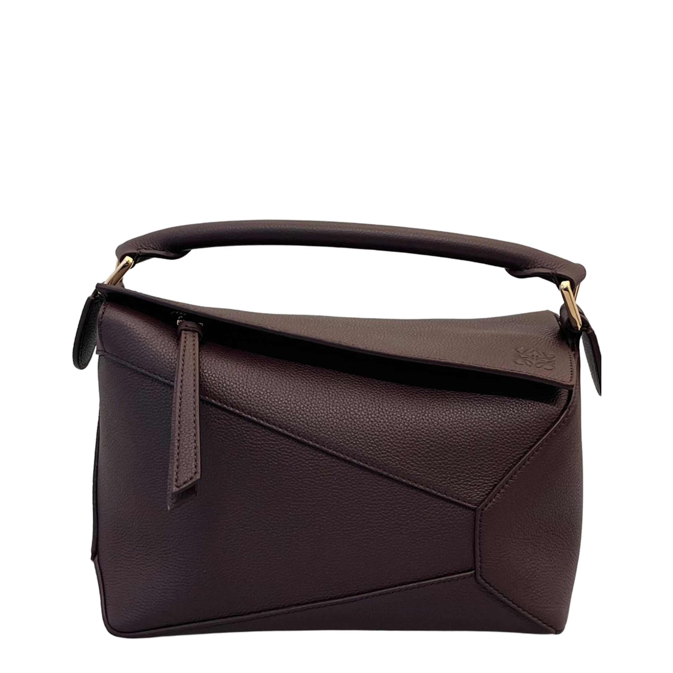 Brown Small Puzzle Edge Bag