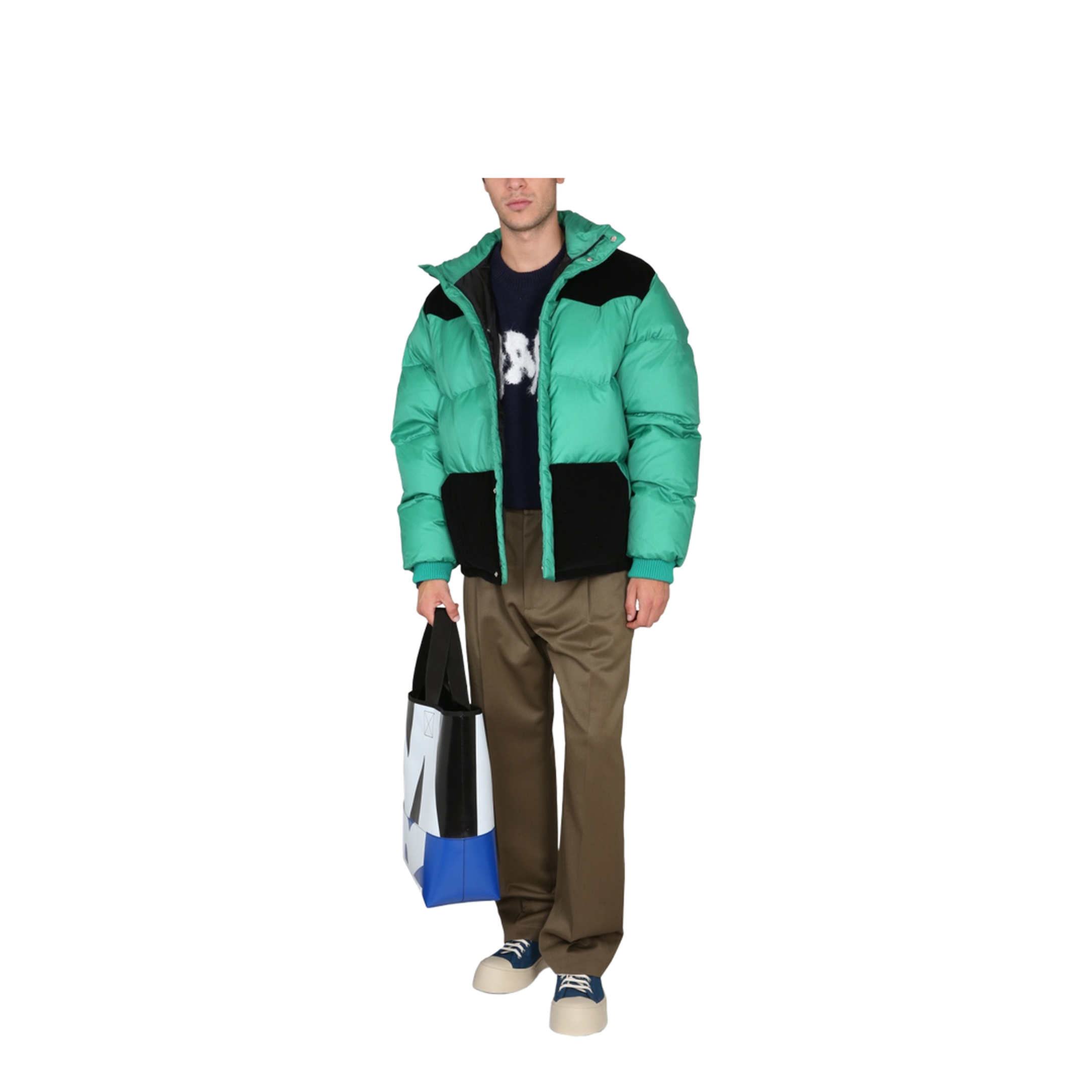 Color-Block Down Jacket
