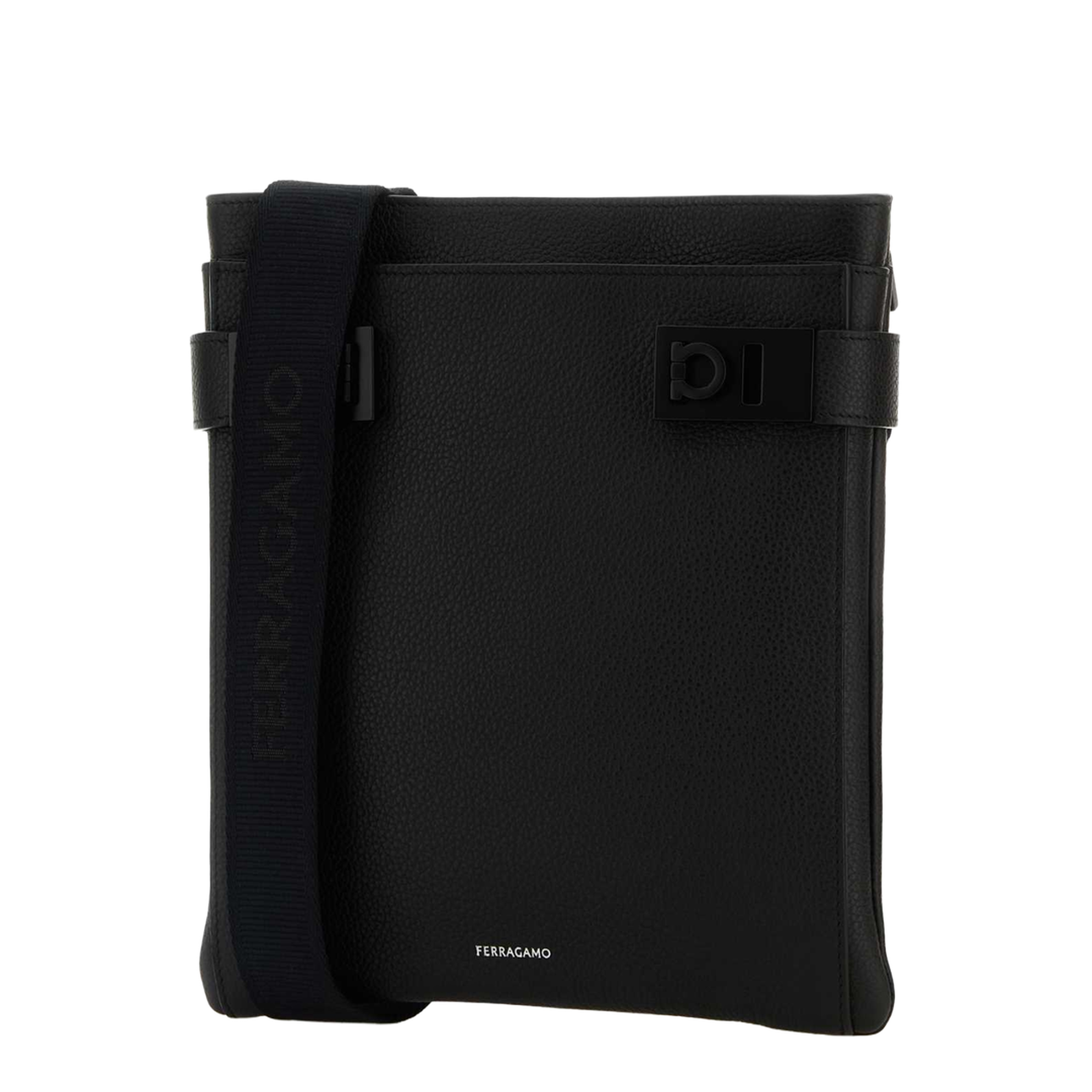 Black Leather Crossbody Bag