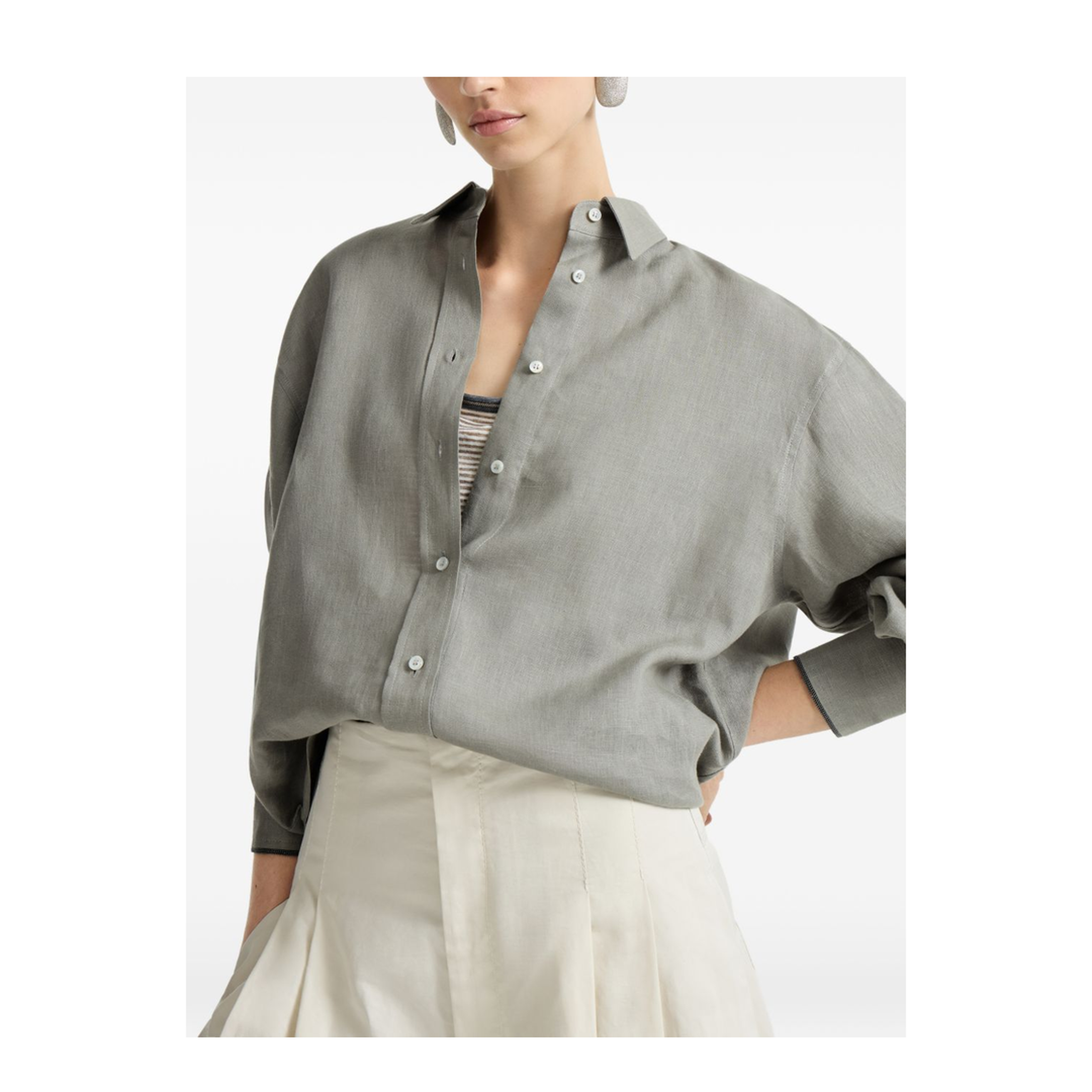 Grey Linen Shirt