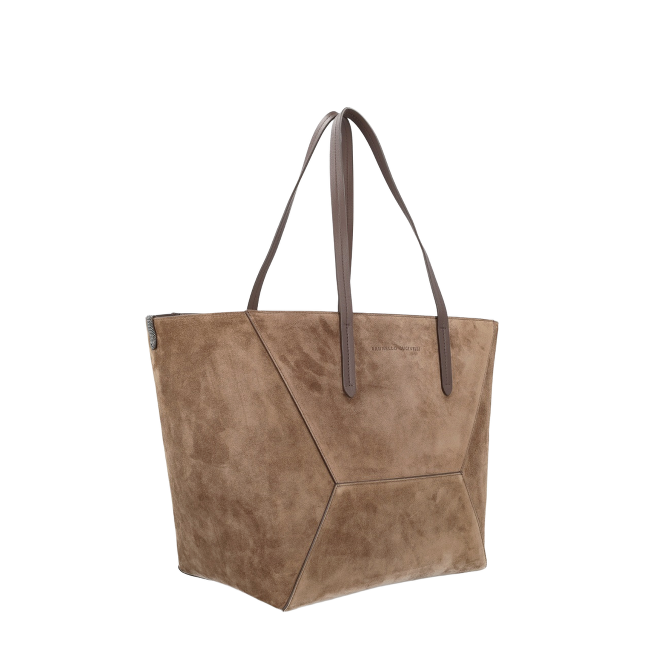 BC Duo Maxi Suede Shoulder Bag - Brown