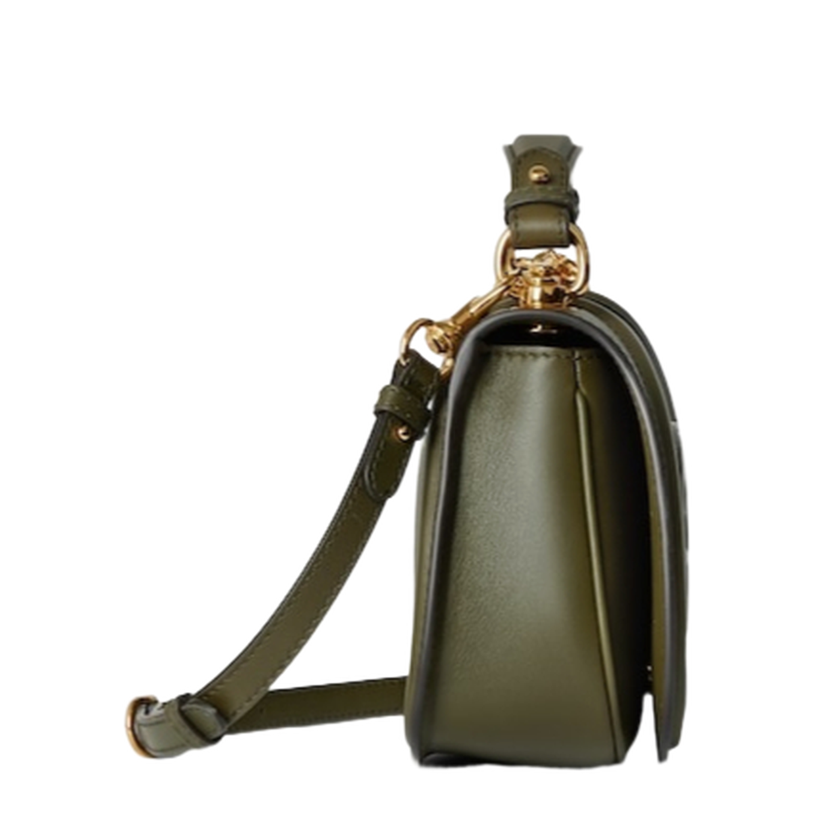 Blondie Medium Top Handle Bag in Forest Green Leather
