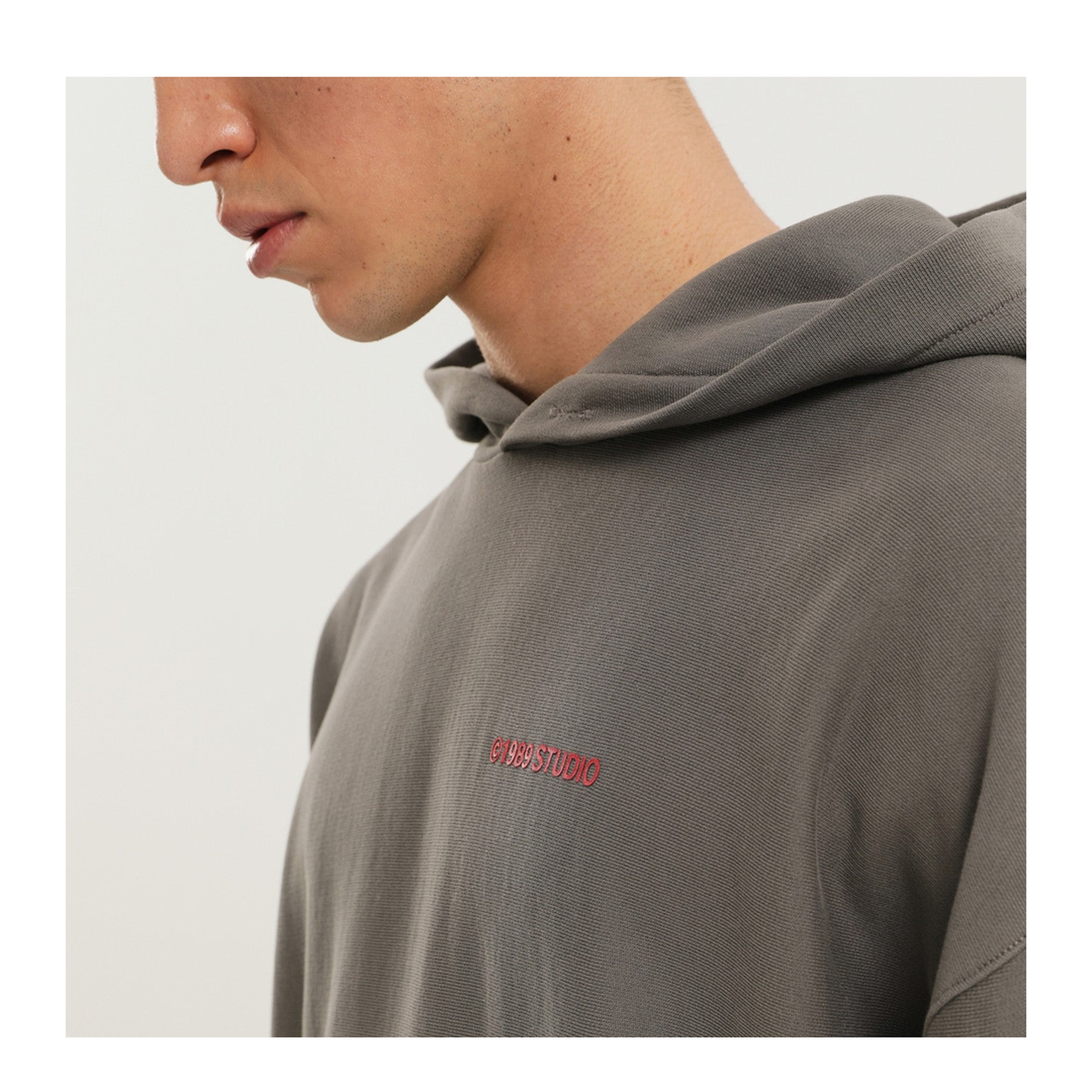 MAYFEYR - 1989 STUDIO - Gray Party Hoodie - F04MMC007FLE0021200