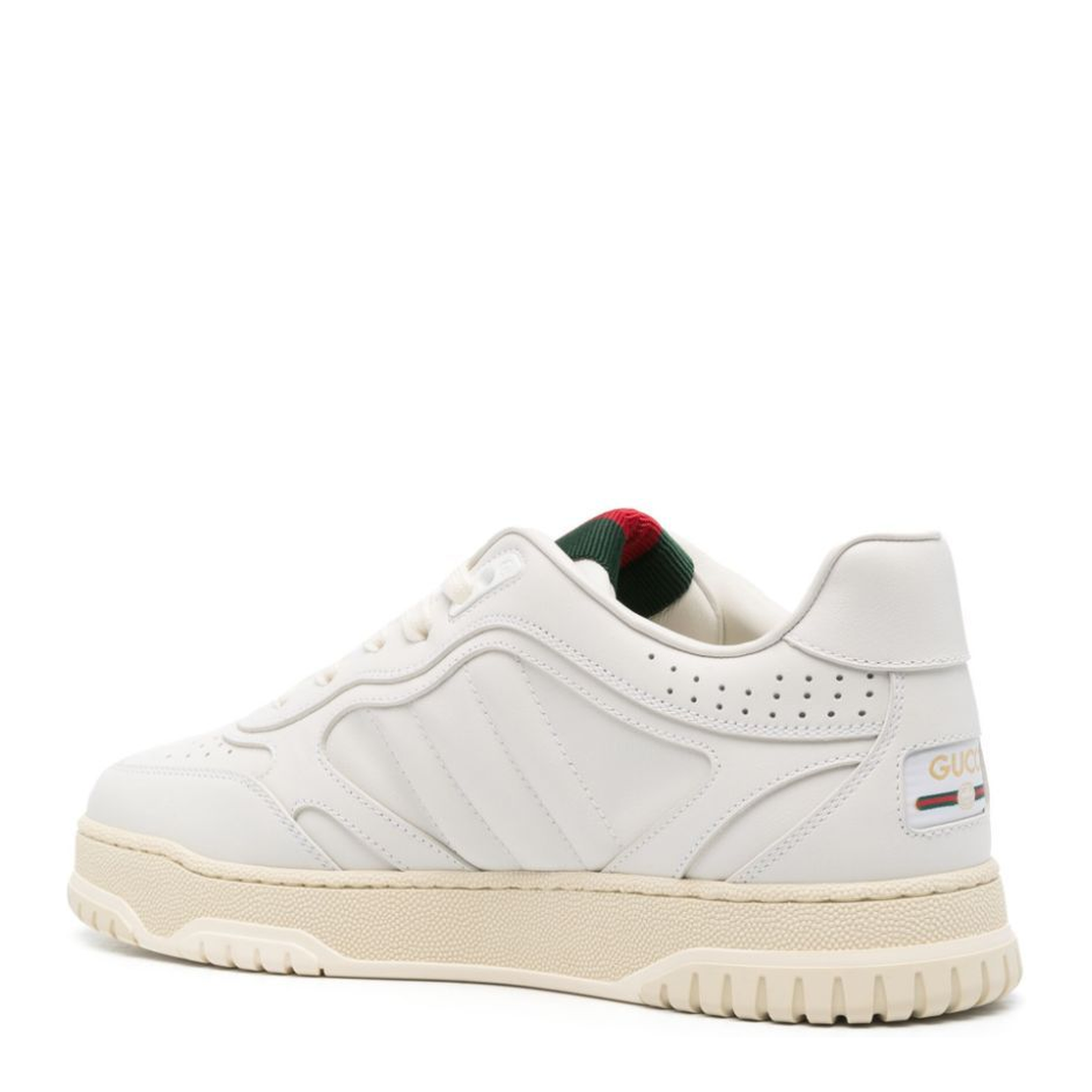 Re-Web Trainer in White Leather