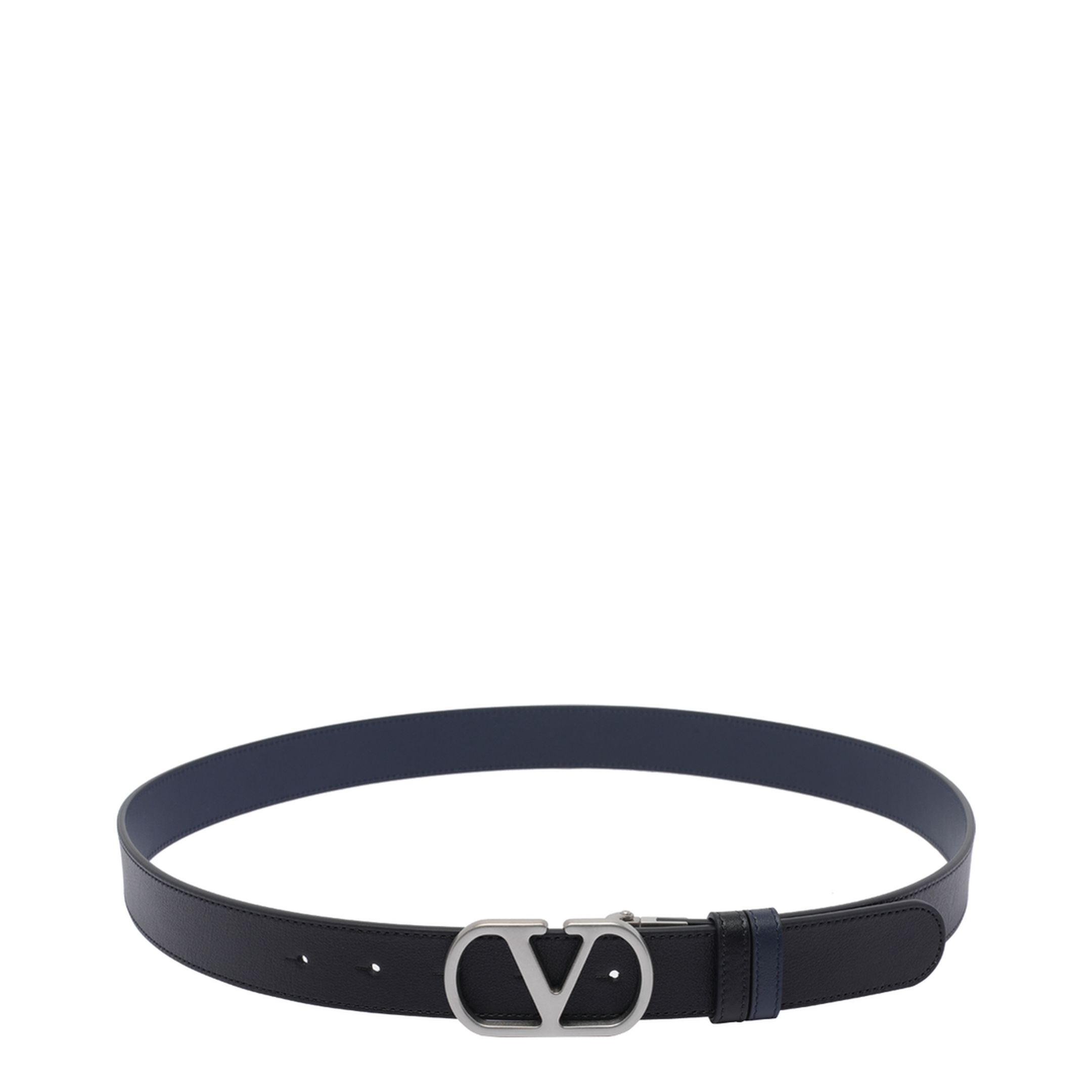Garavani Black Reversible Vlogo Signature Belt