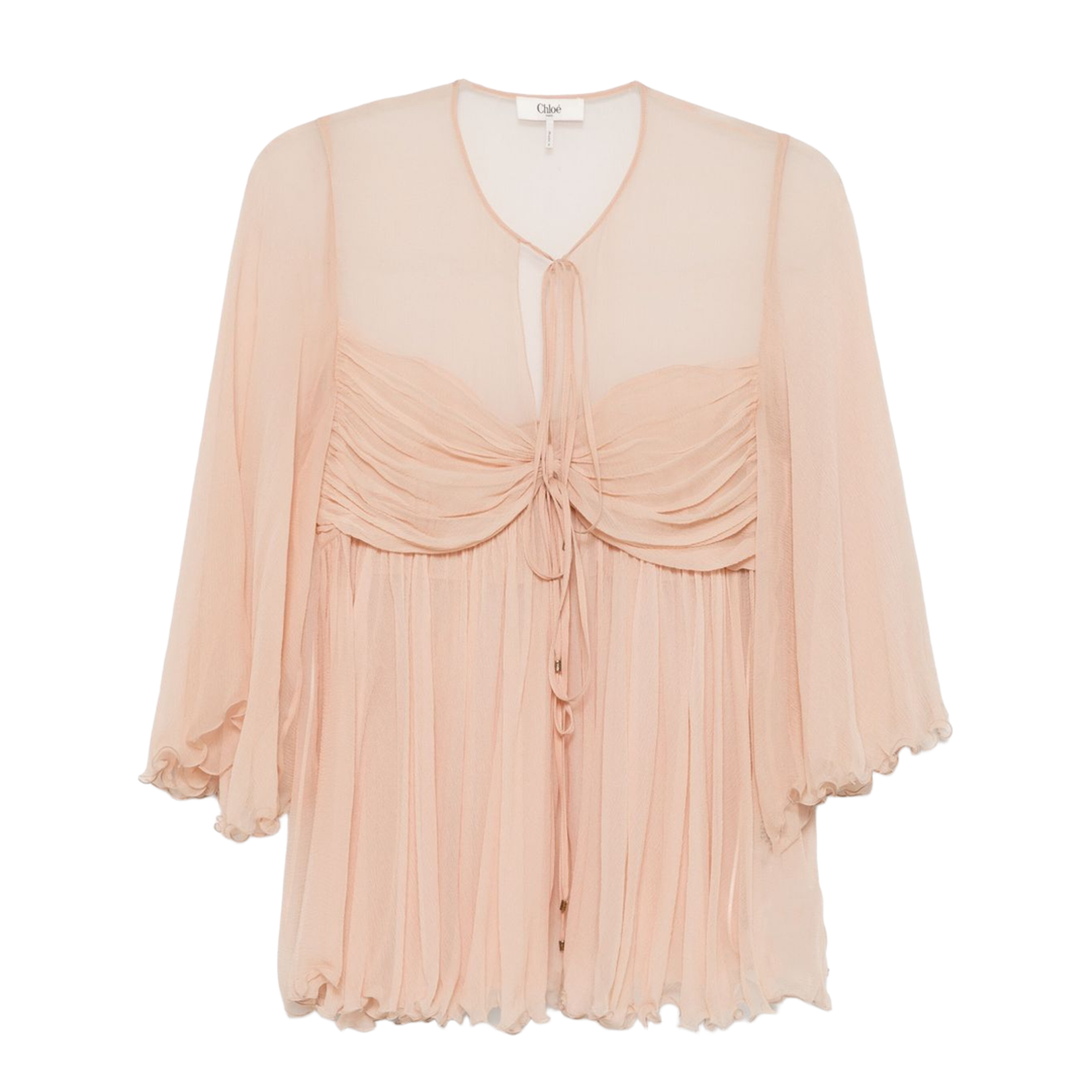 Silk Pleated Tank Top