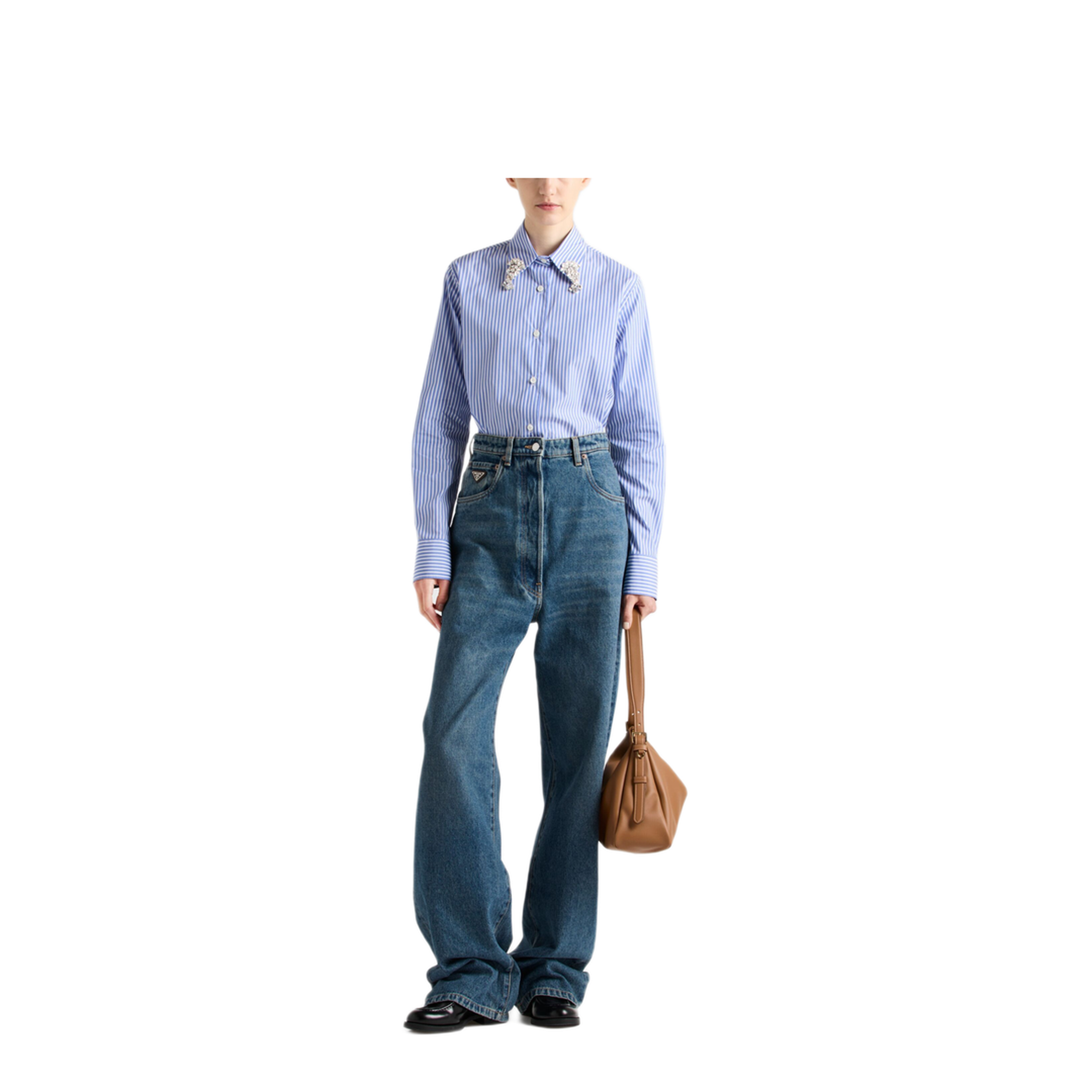 MAYFEYR - Prada - Embroidered Stripe Shirt - P471HRSOOO155UF0013