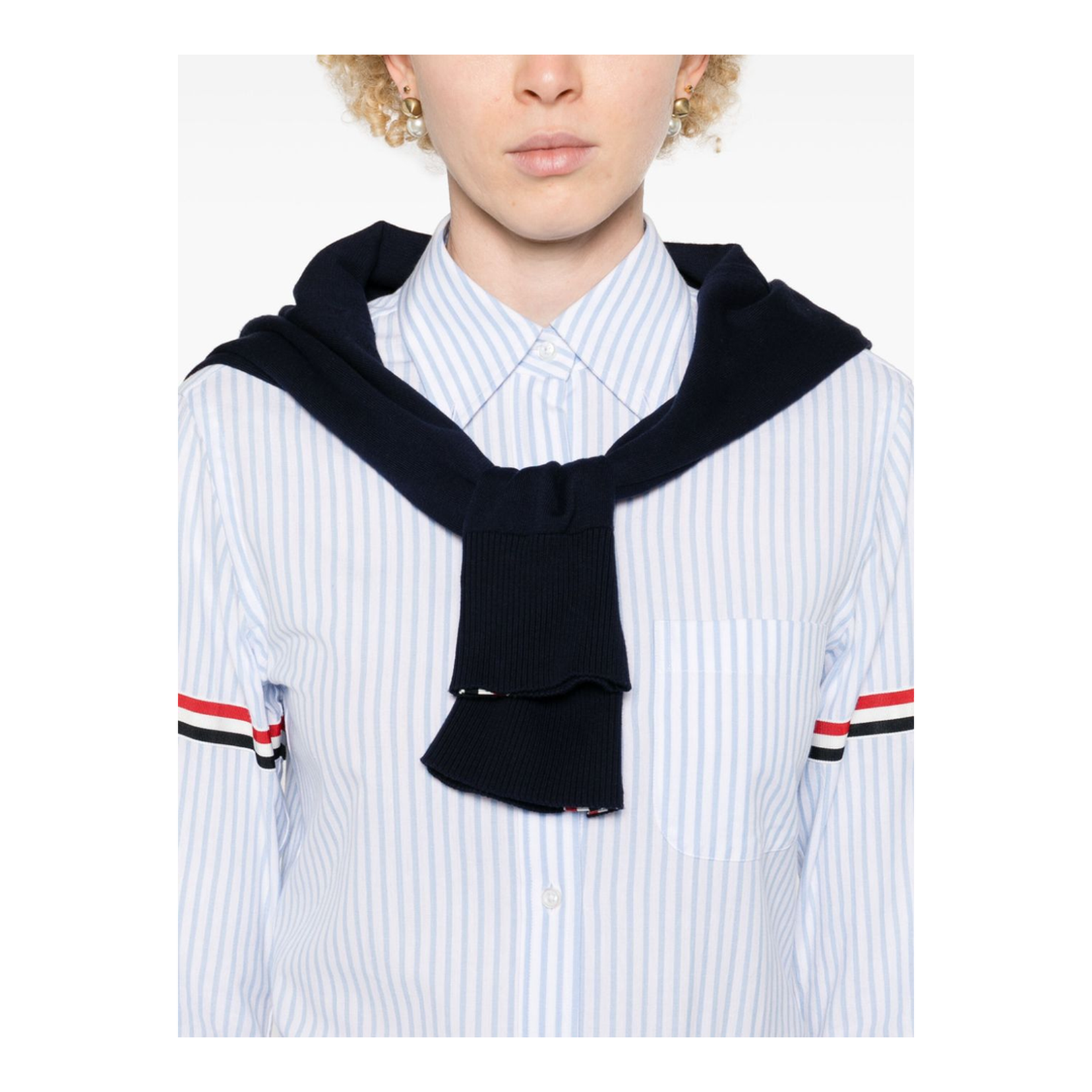 Clear Blue Button-Down Shirt