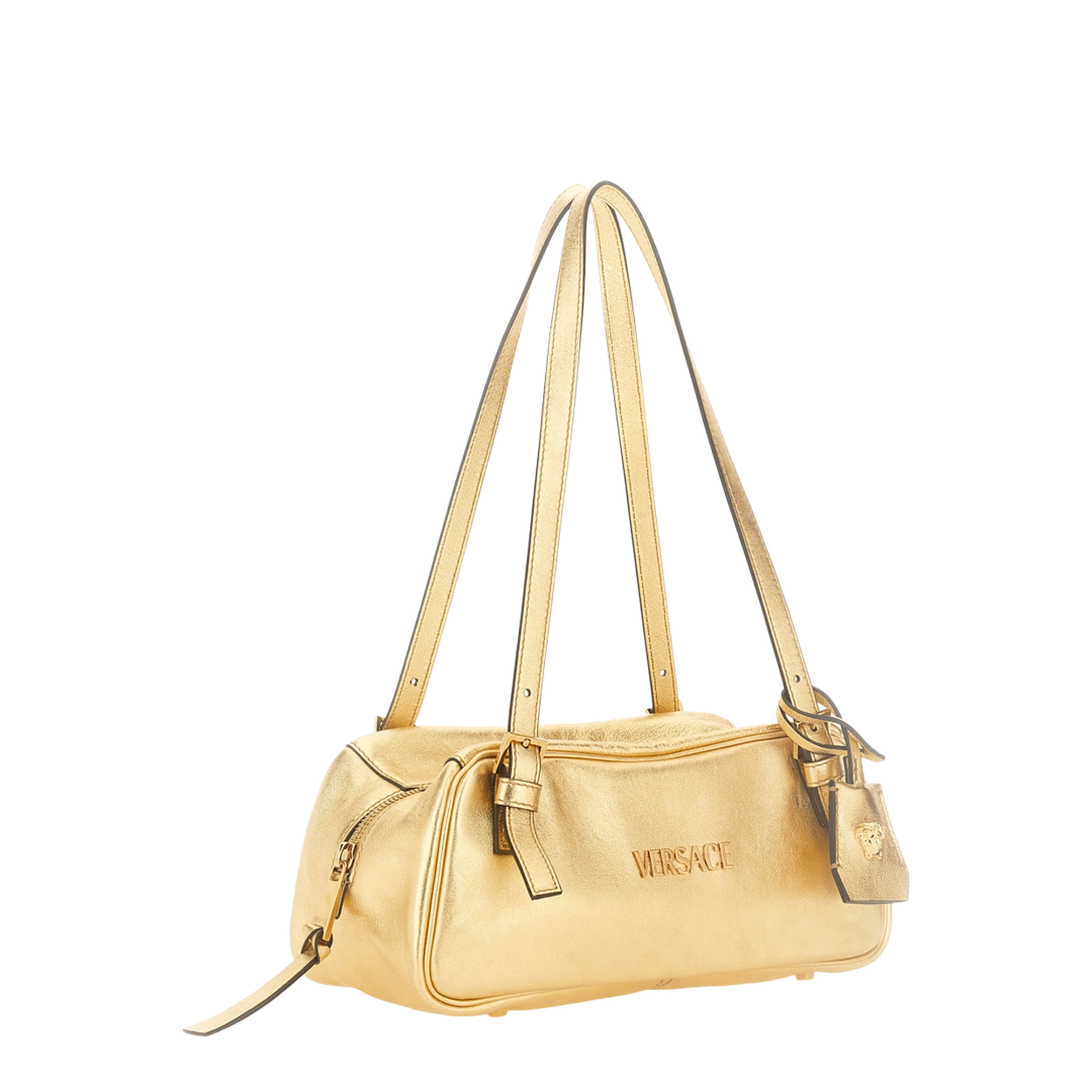 Gold-Tone Metallic Bag