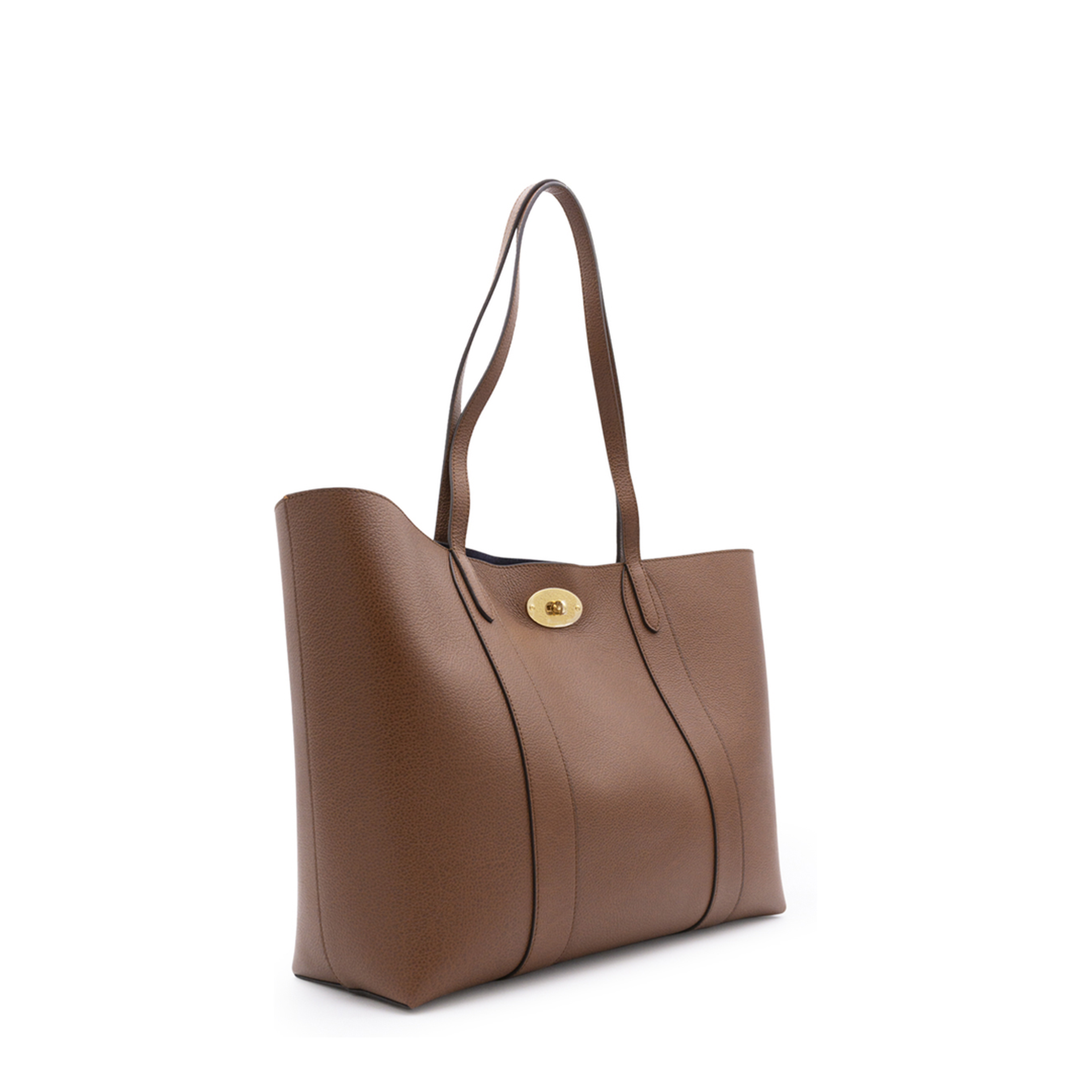 Bayswater Small Small Classic Grain Leather Tote - Oak