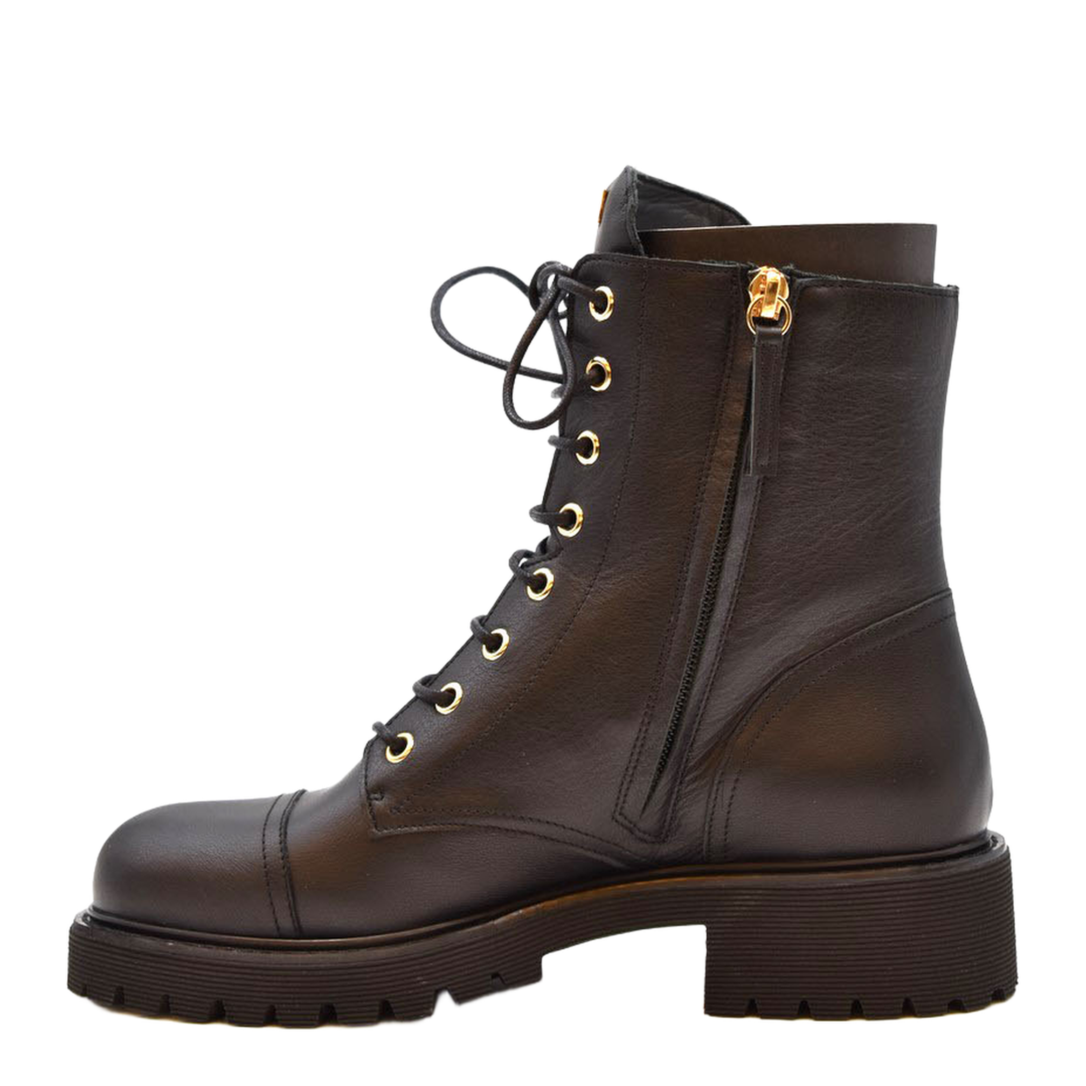 MAYFEYR - Giuseppe Zanotti - Black Leather Boots With Logo - I270024