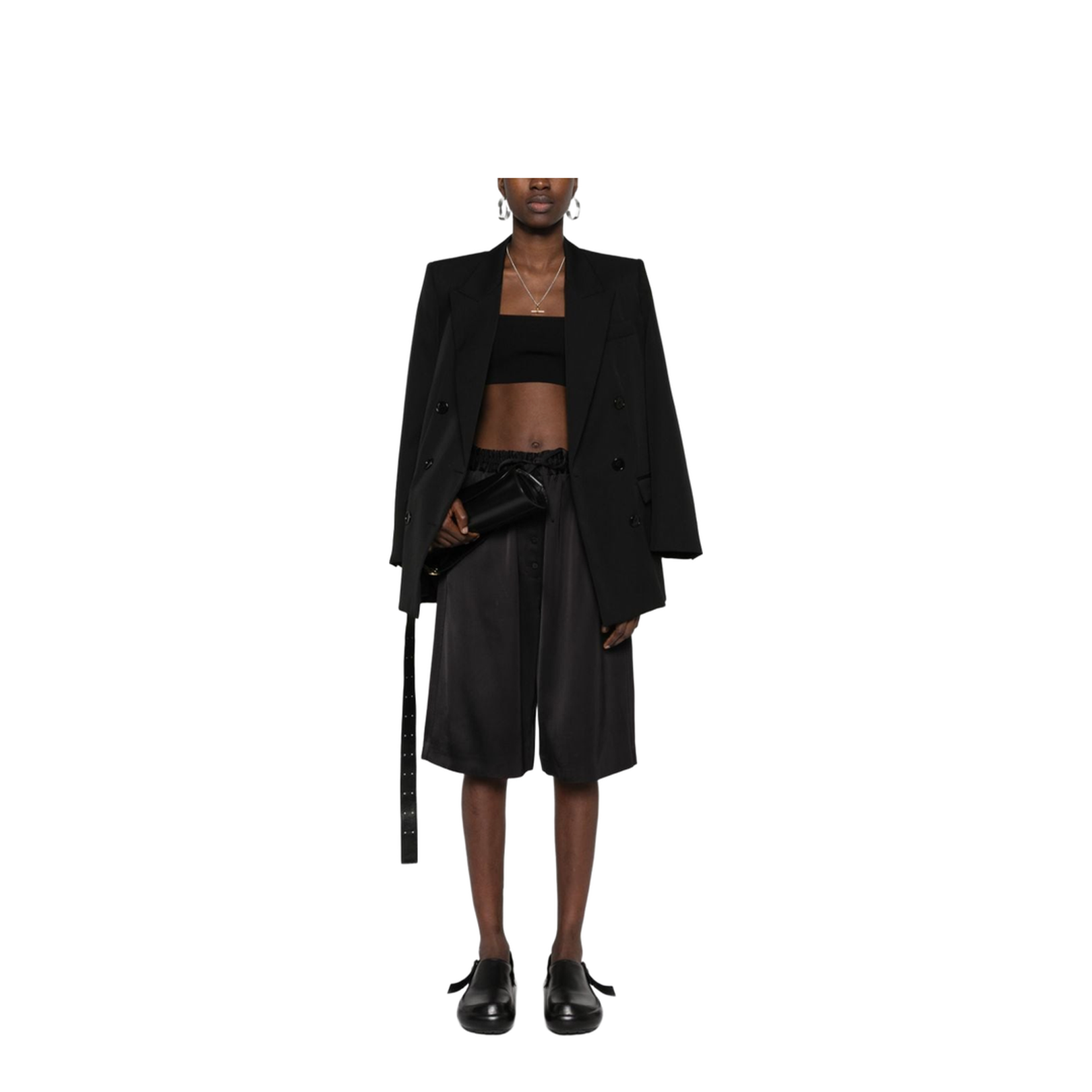 Wide Leg Bermuda Shorts