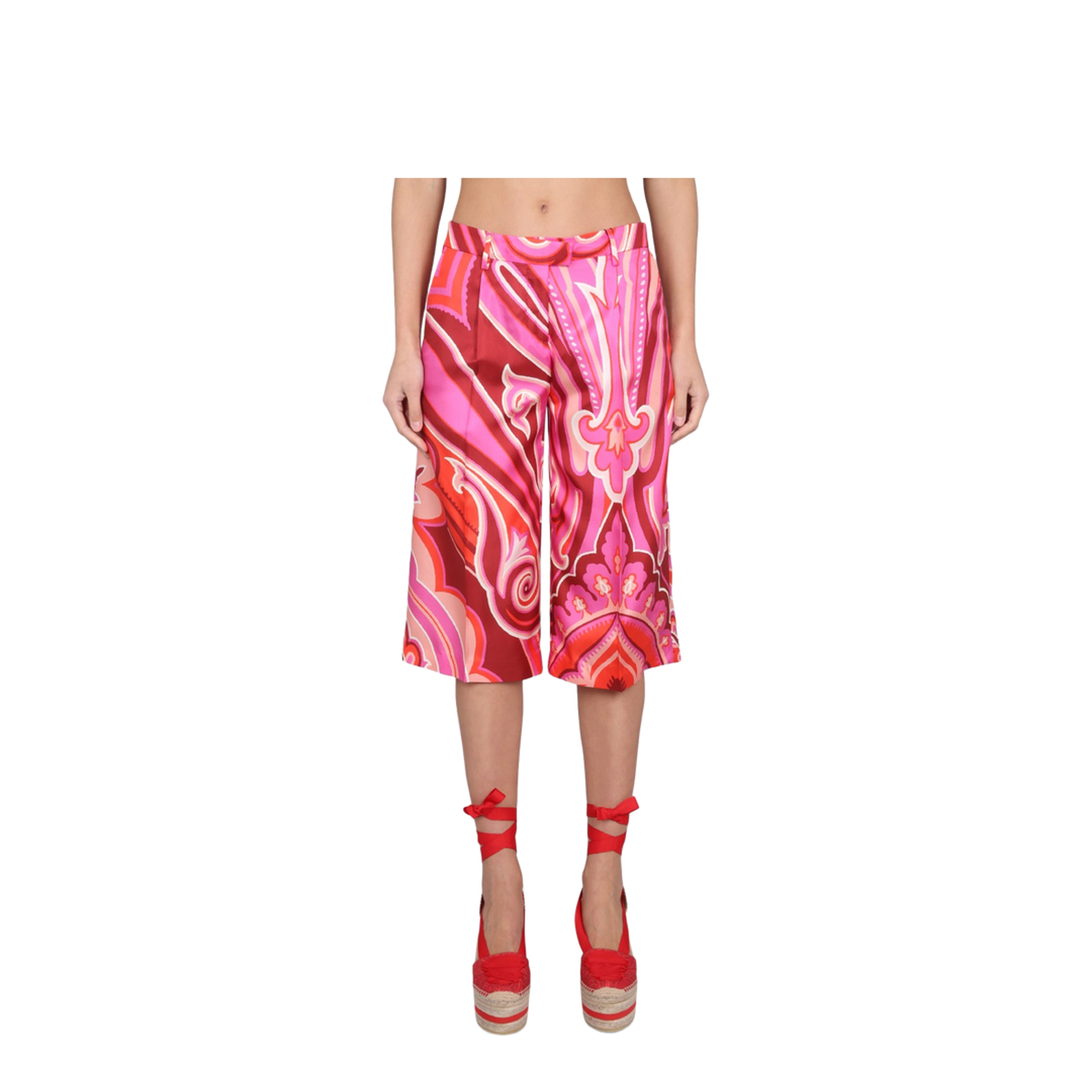 Patterned Bermuda Shorts