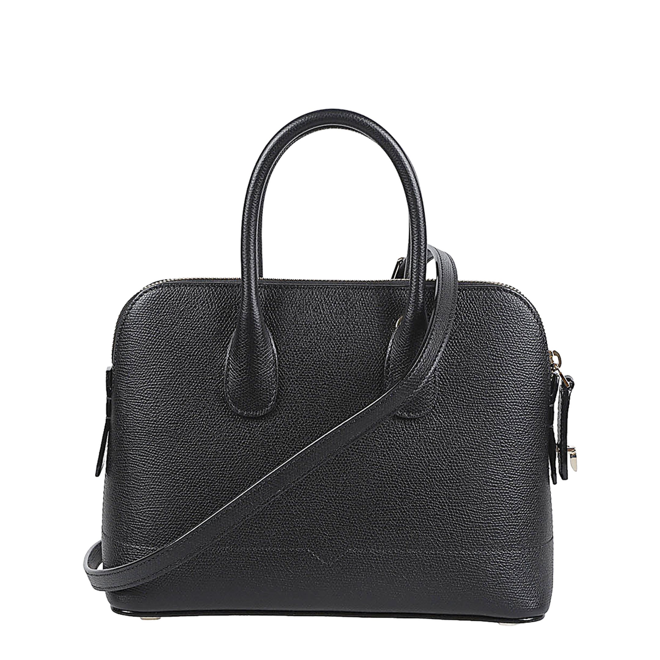 Mylogo Leather Handbag - Black