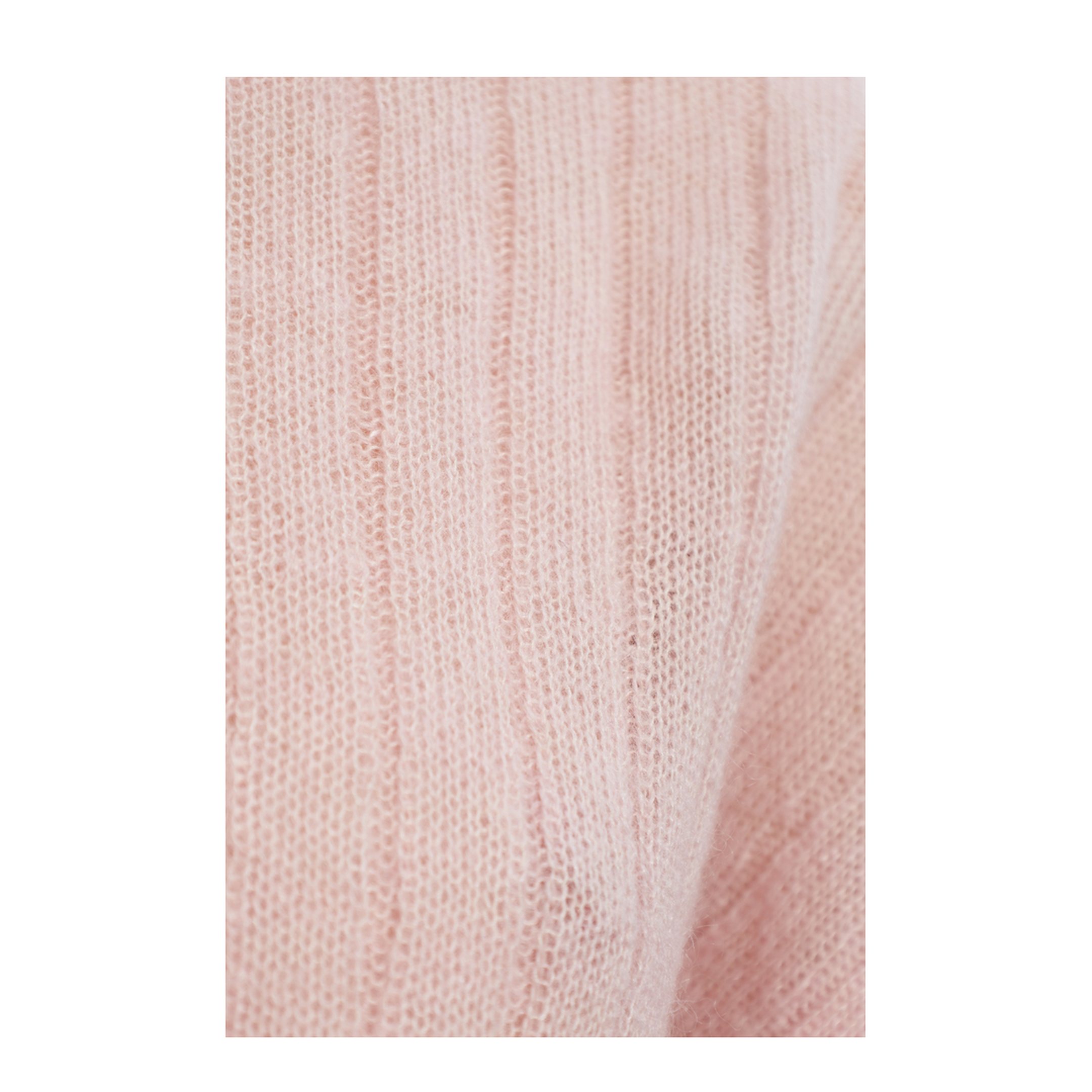 Cropped Mohair Sweater Pink