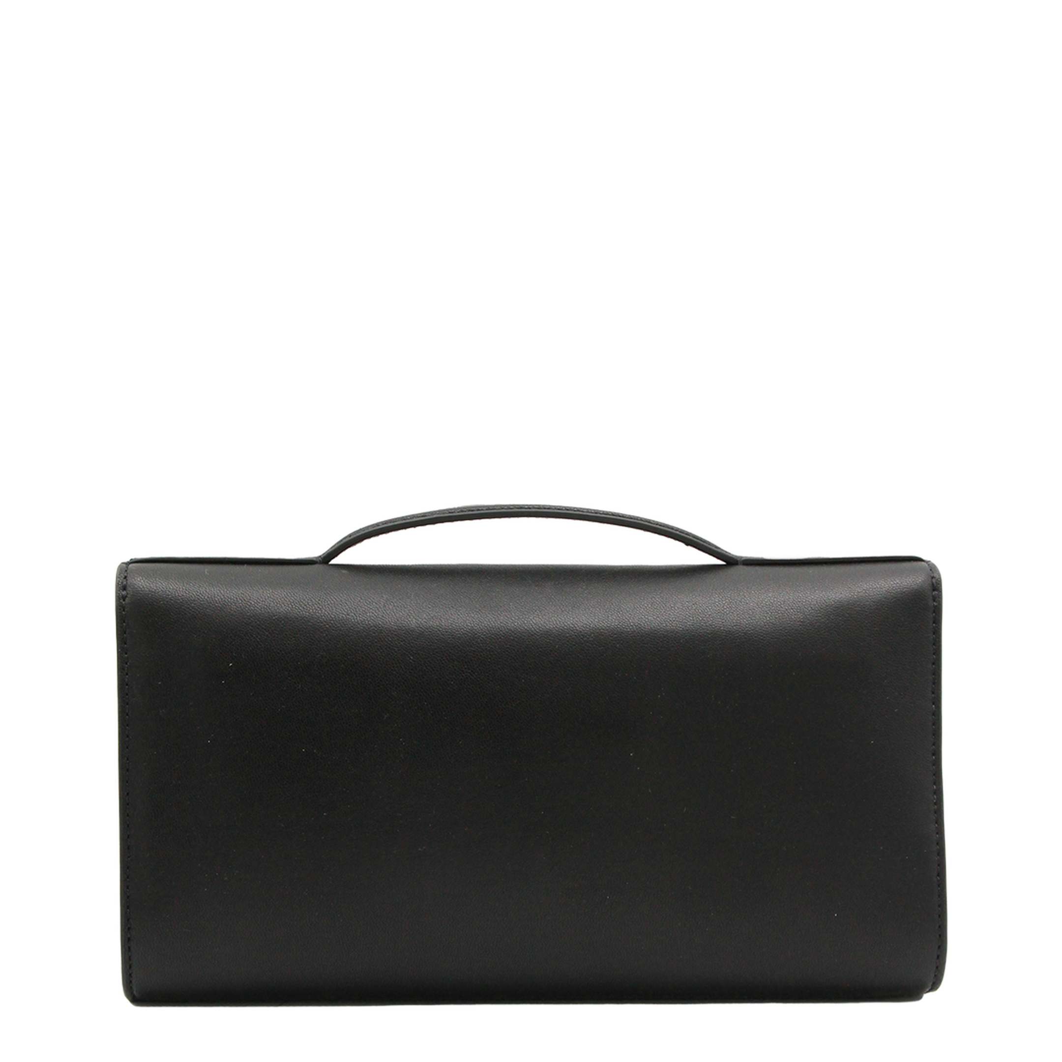 Lily Quilted Nappa Clutch - Black