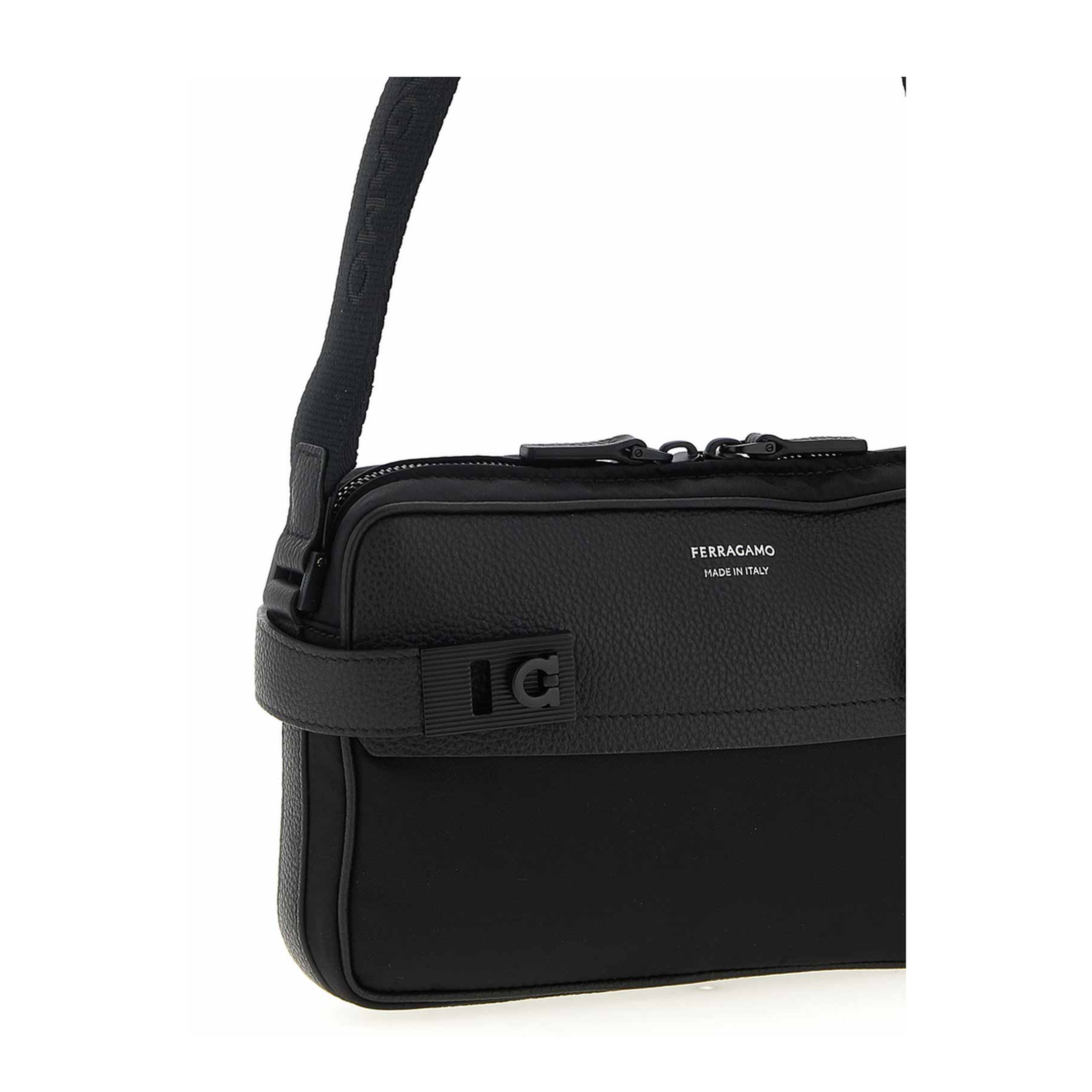 Crossbody Bag with Gancini Buckles